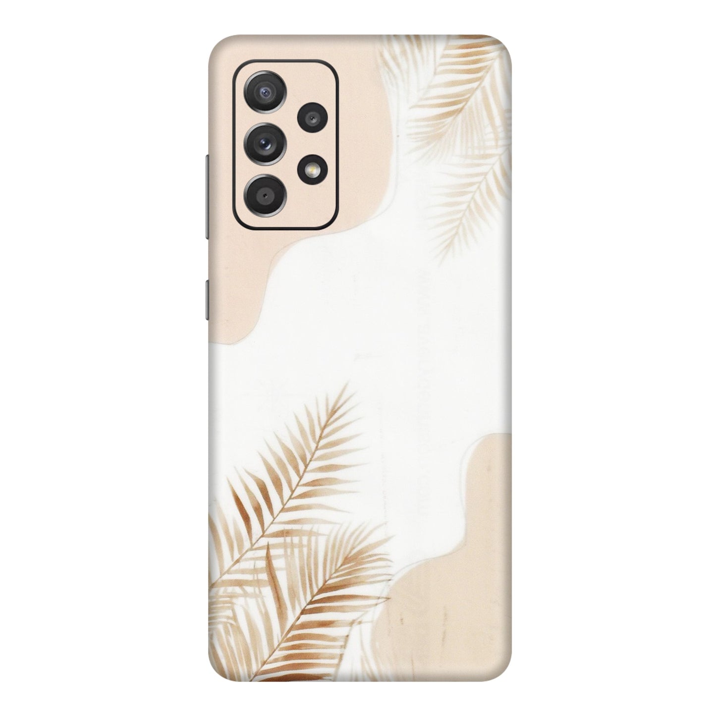 Samsung A/S Series Phone Skins (All Models) - Gold Petals Abstract - Transparent Finish (T-08) Samsung Galaxy A72
