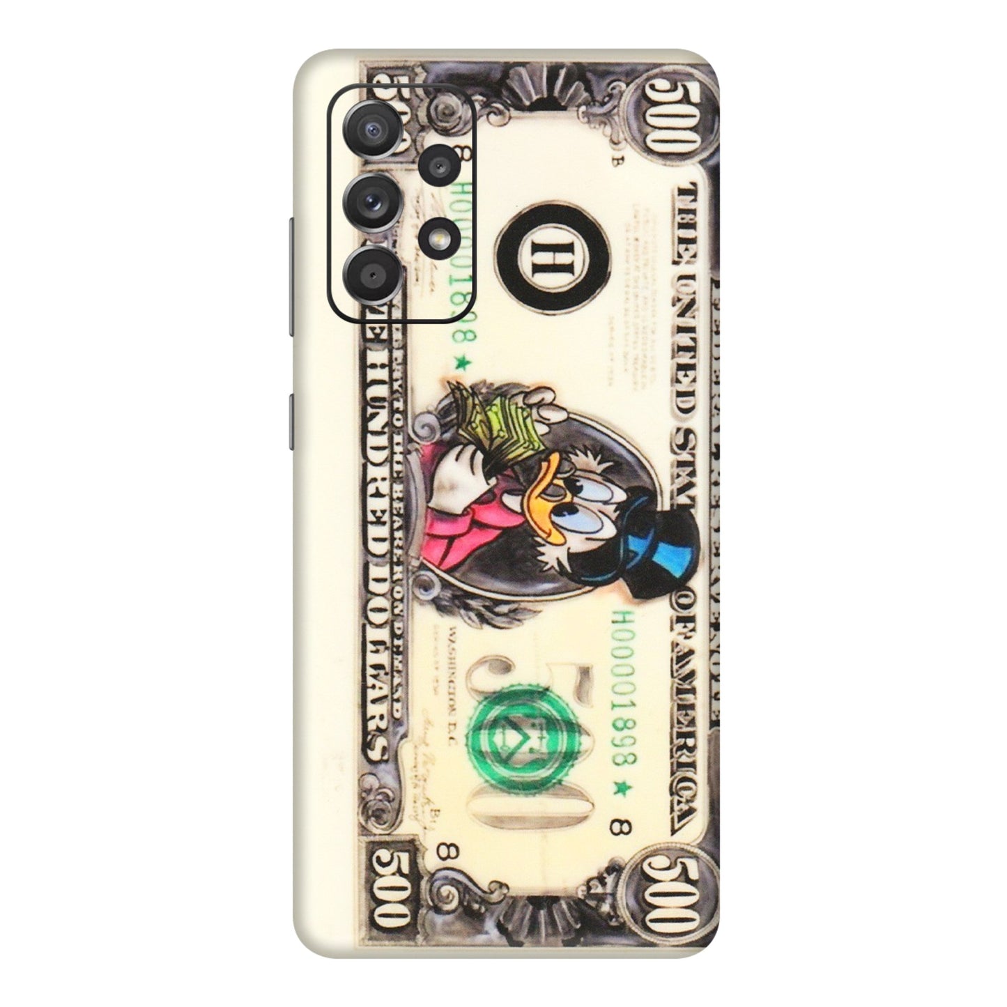 Samsung A/S Series Phone Skins (All Models) - Five Hundred Dollar Duck - Transparent Finish (T-15) Samsung Galaxy A72