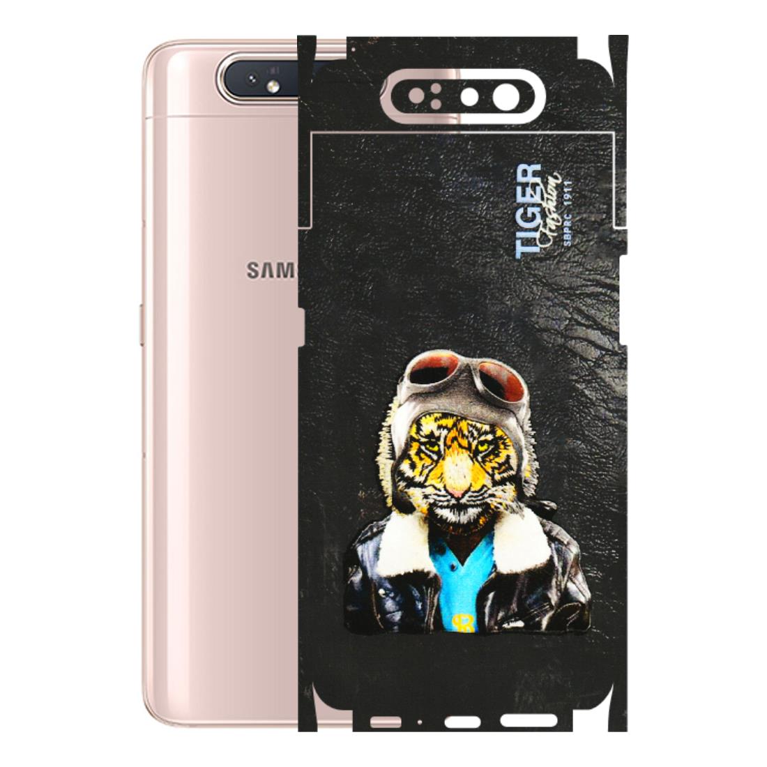 Samsung A/S Series Phone Skins (All Models) - Rider Tiger - 3D Embossed Finish (L-113) Samsung Galaxy A80