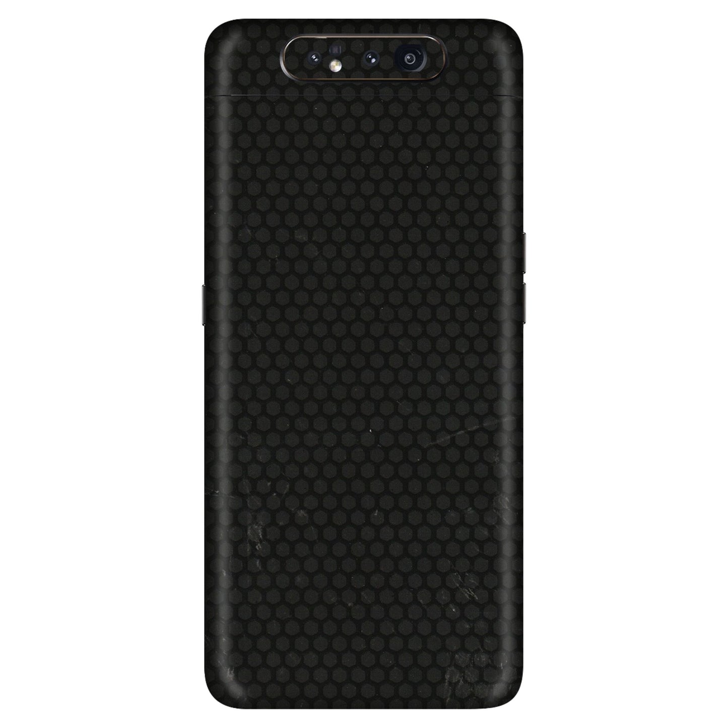 Samsung A/S Series Phone Skins (All Models) - Black honeycomb - 3D Embossed Finish (L-114) Samsung Galaxy A80