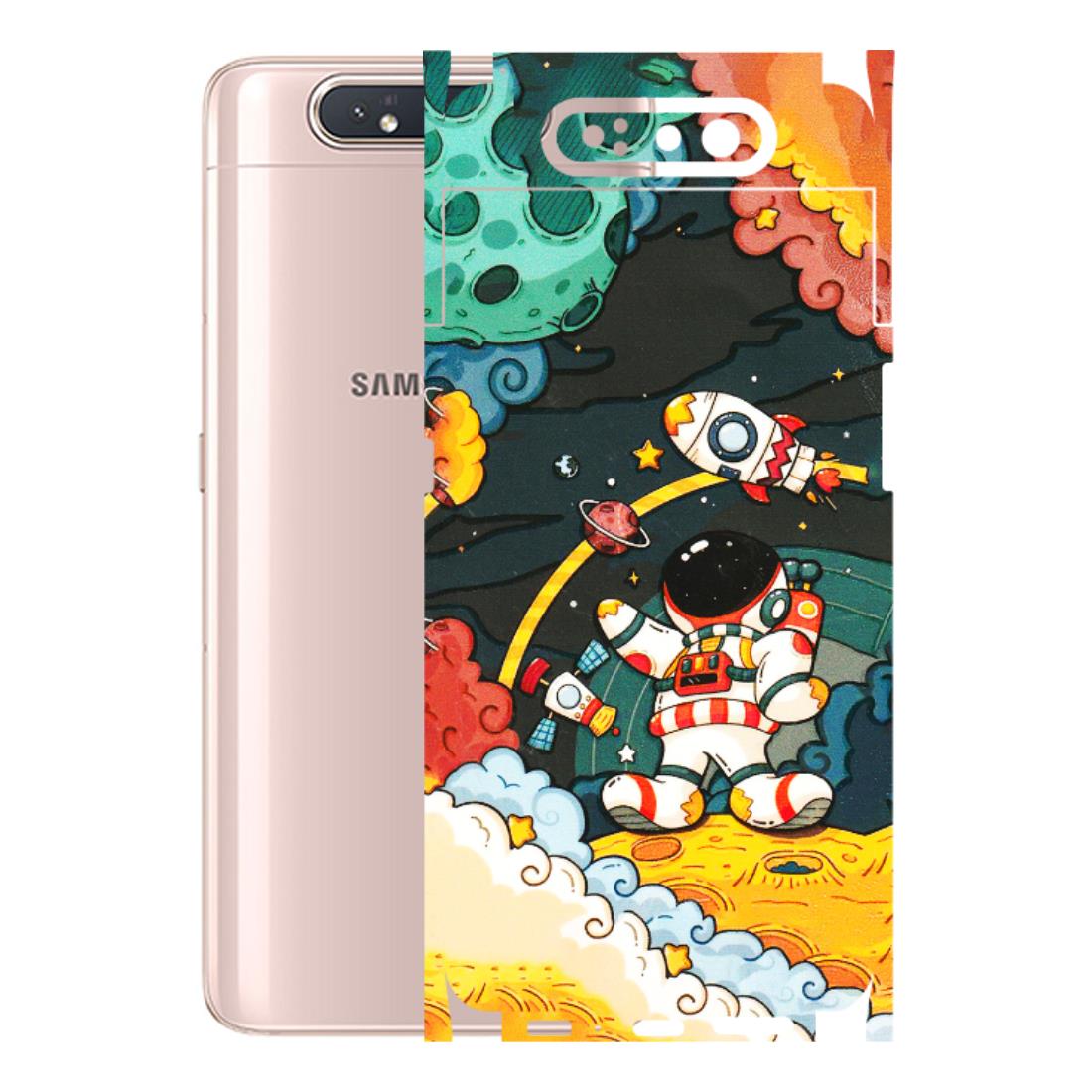 Samsung A/S Series Phone Skins (All Models) - Astronauts & Spaceship - 3D Embossed Finish (L-145) Samsung Galaxy A80