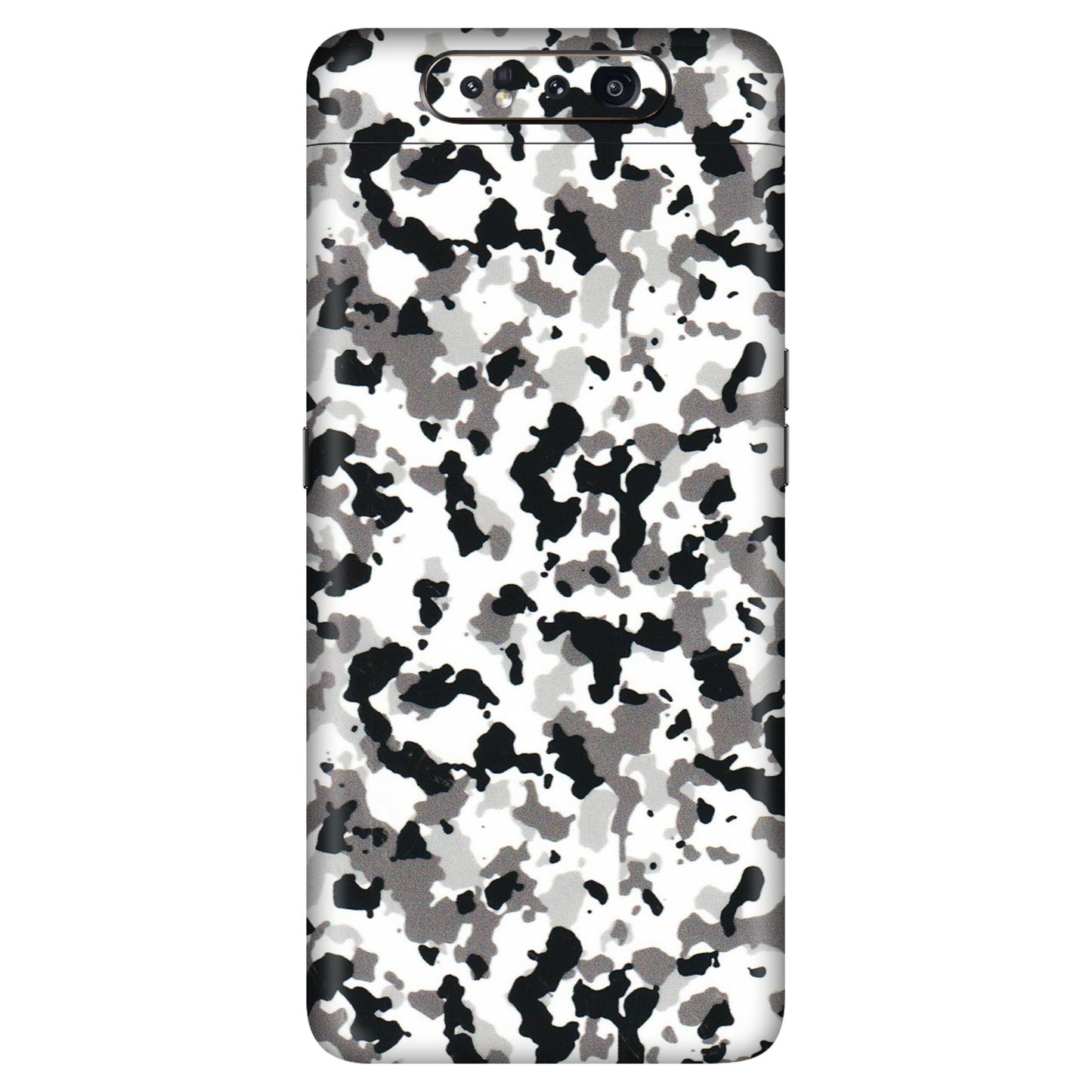 Samsung A/S Series Phone Skins (All Models) - White Black Camouflage - 3D Embossed Finish (L-18) Samsung Galaxy A80