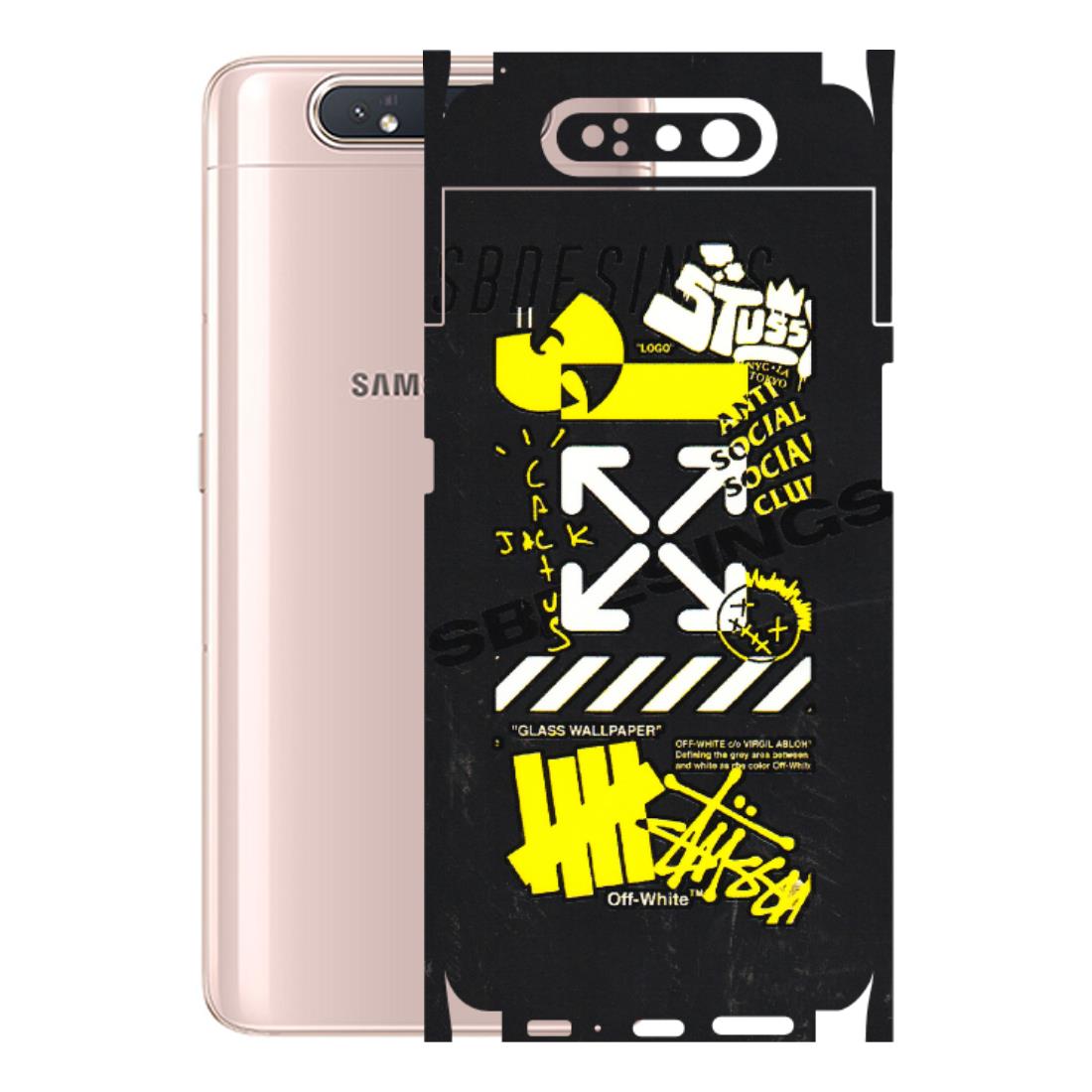 Samsung A/S Series Phone Skins (All Models) - Anti Social Graffiti - 3D Embossed Finish (L-198) Samsung Galaxy A80