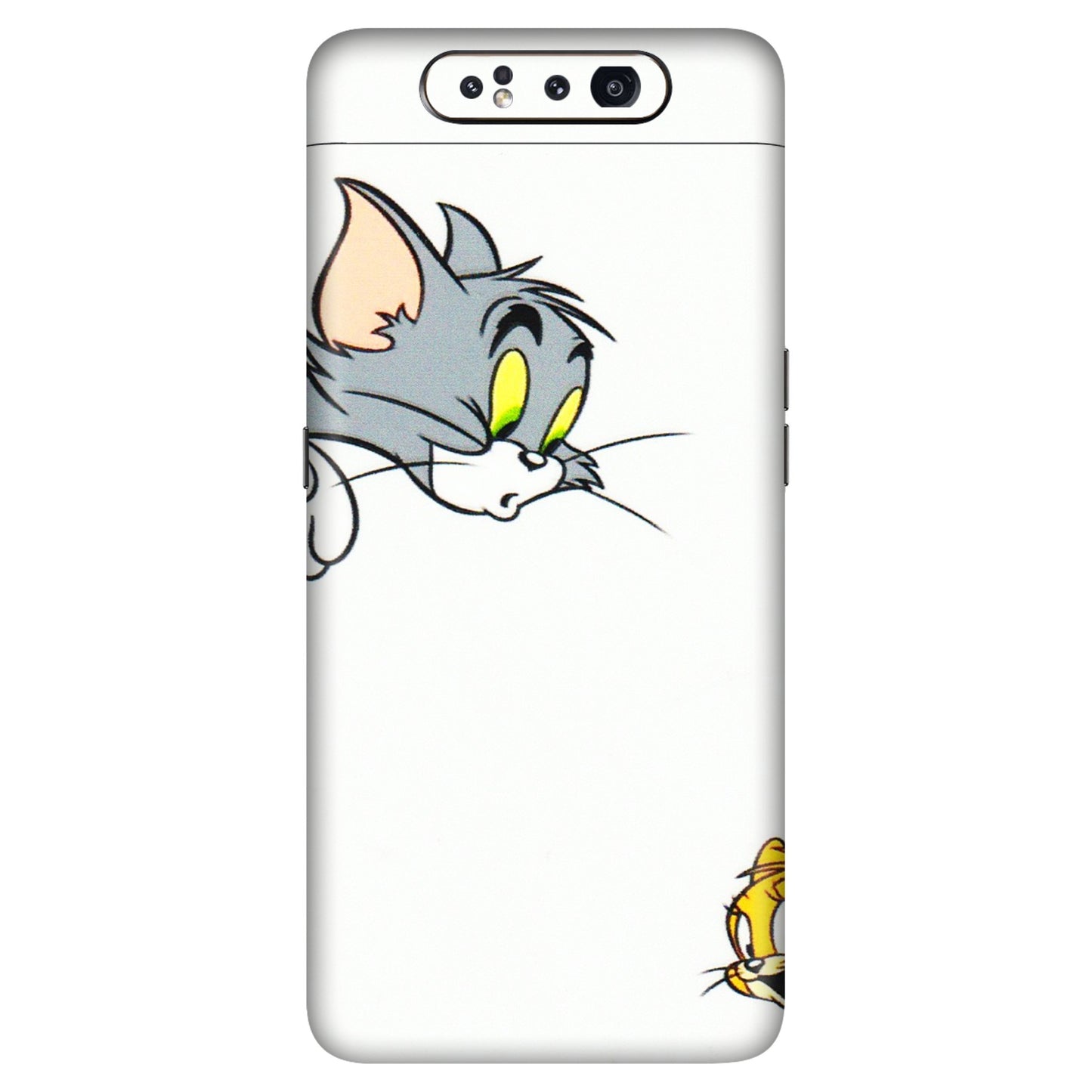Samsung A/S Series Phone Skins (All Models) - Cute Tom And Jerry - 3D Embossed Finish (L-220) Samsung Galaxy A80