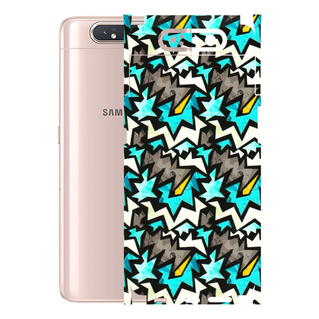Samsung A/S Series Phone Skins (All Models) - Funky Zig Zag - 3D Embossed Finish (L-223) Samsung Galaxy A80