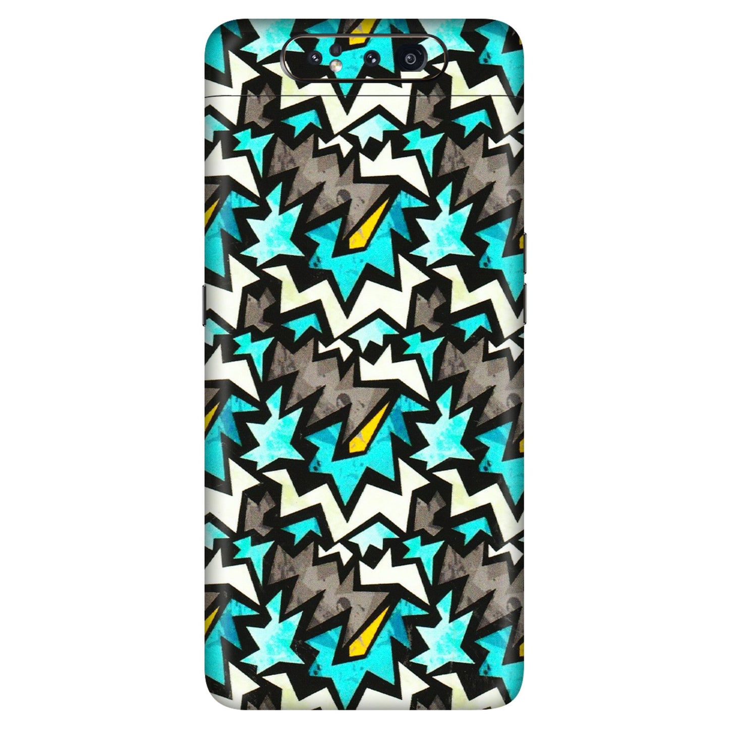 Samsung A/S Series Phone Skins (All Models) - Funky Zig Zag - 3D Embossed Finish (L-223) Samsung Galaxy A80