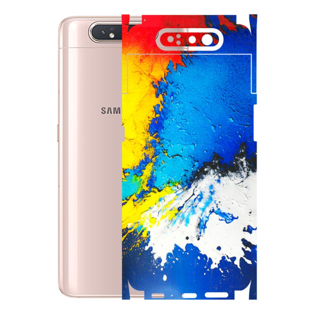 Samsung A/S Series Phone Skins (All Models) - Acrylic Paint Spill - 3D Embossed Finish (L-229) Samsung Galaxy A80