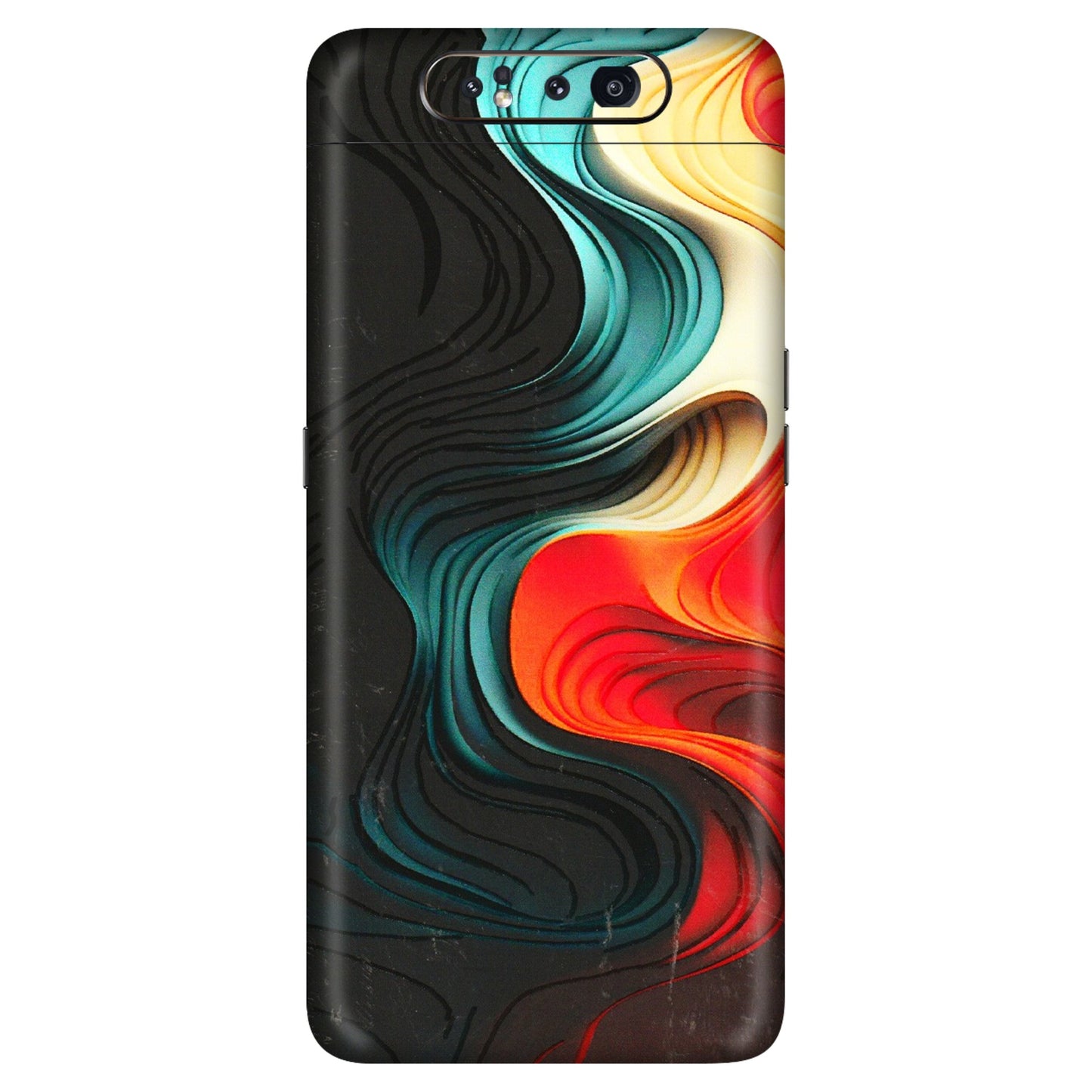 Samsung A/S Series Phone Skins (All Models) - The Silky Swirl - 3D Embossed Finish (L-240) Samsung Galaxy A80