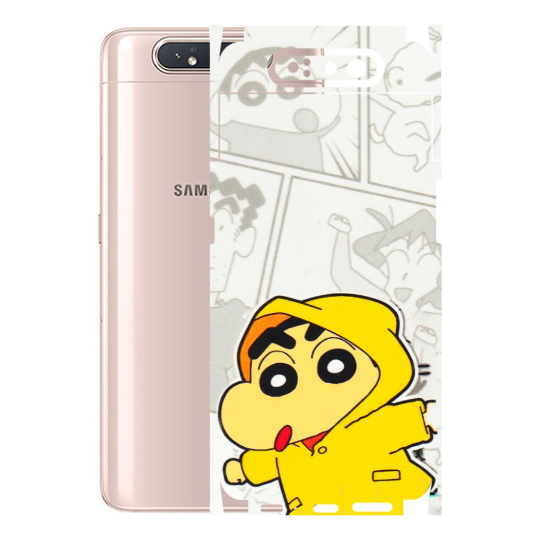 Samsung A/S Series Phone Skins (All Models) - Yellow Shinchan Comic - 3D Embossed Finish (L-246) Samsung Galaxy A80