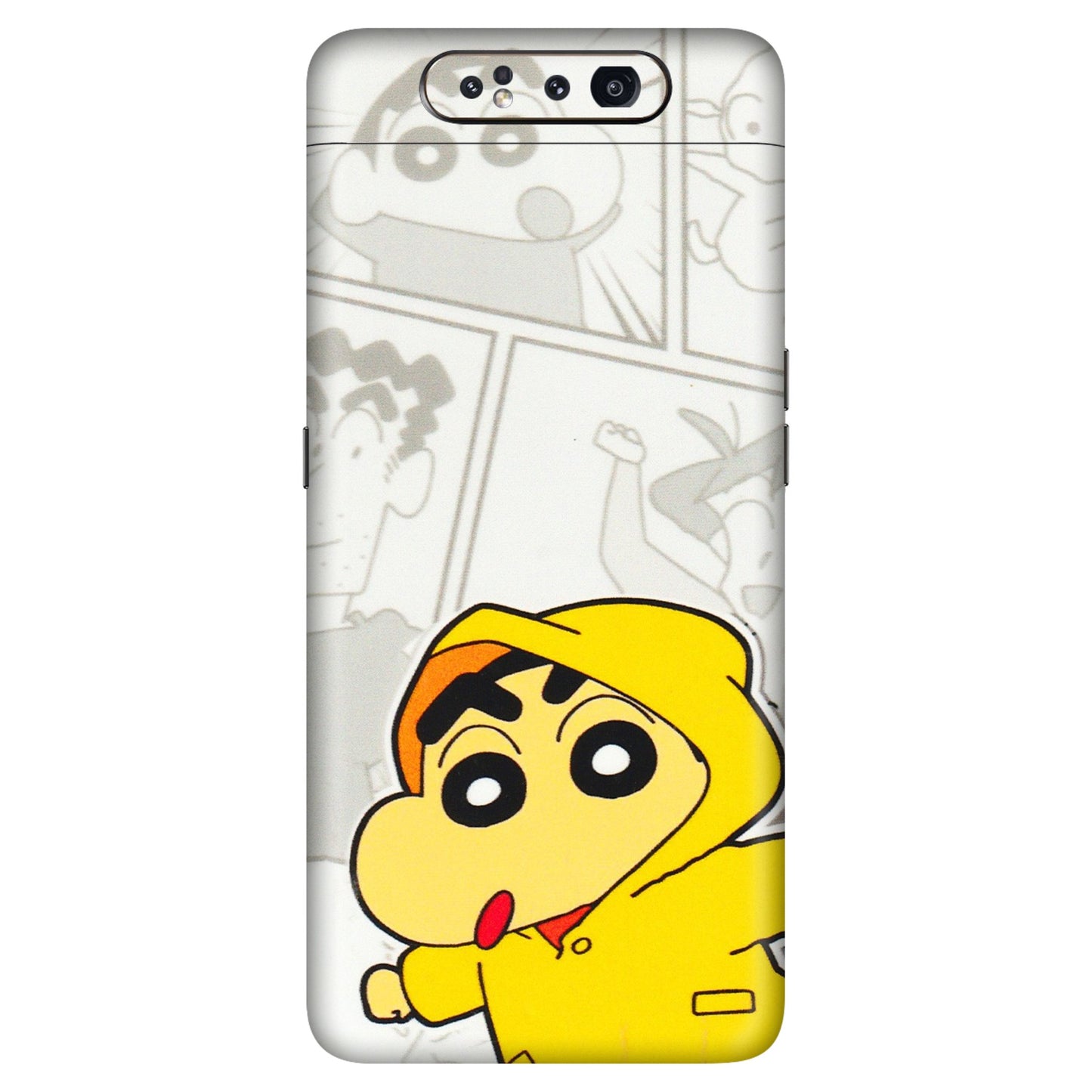 Samsung A/S Series Phone Skins (All Models) - Yellow Shinchan Comic - 3D Embossed Finish (L-246) Samsung Galaxy A80