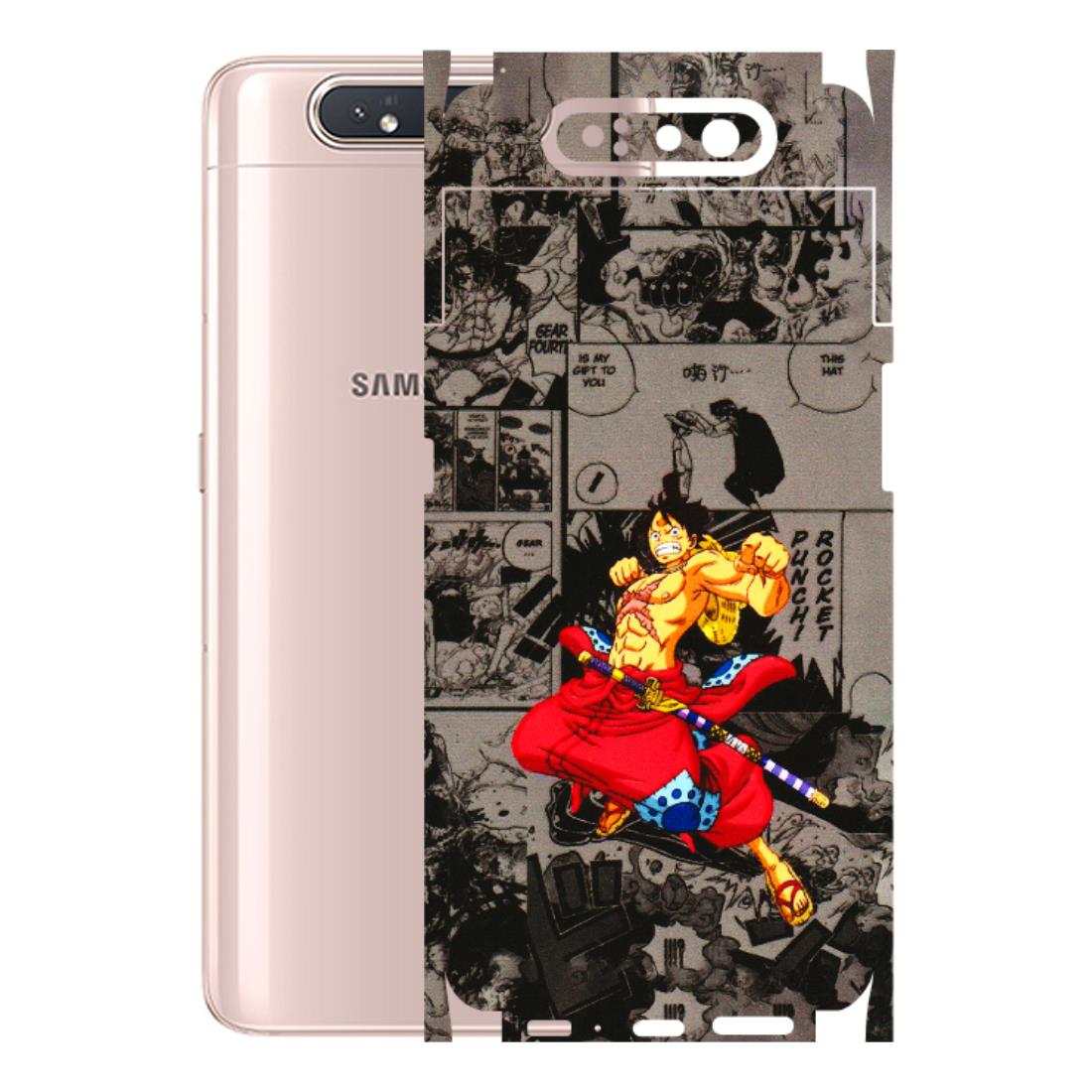 Samsung A/S Series Phone Skins (All Models) - One Piece Rocket Punch Manga - 3D Embossed Finish (L-25) Samsung Galaxy A80