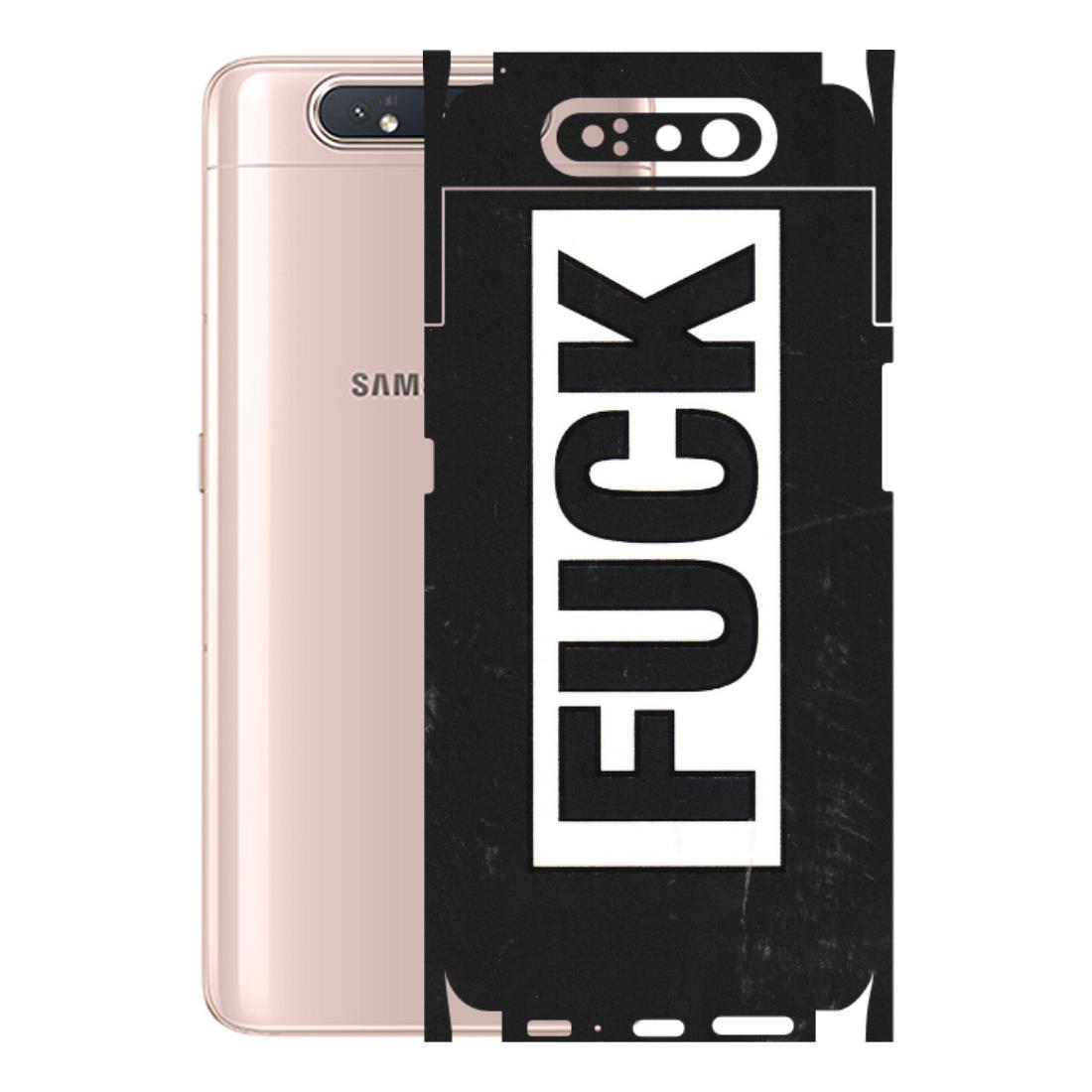 Samsung A/S Series Phone Skins (All Models) - The F Word - 3D Embossed Finish (L-255) Samsung Galaxy A80