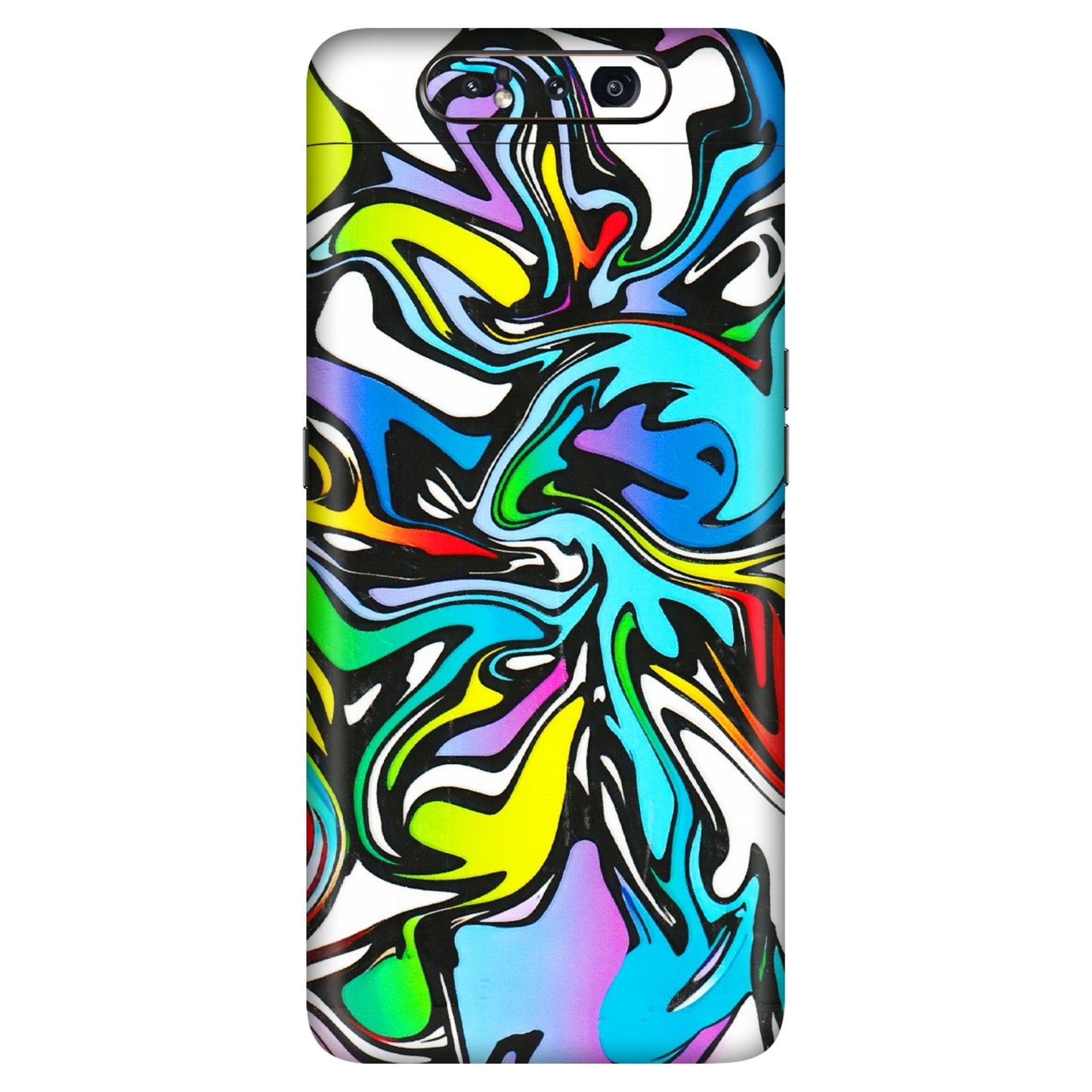 Samsung A/S Series Phone Skins (All Models) - Abstract Colour Paints - 3D Embossed Finish (L-271) Samsung Galaxy A80