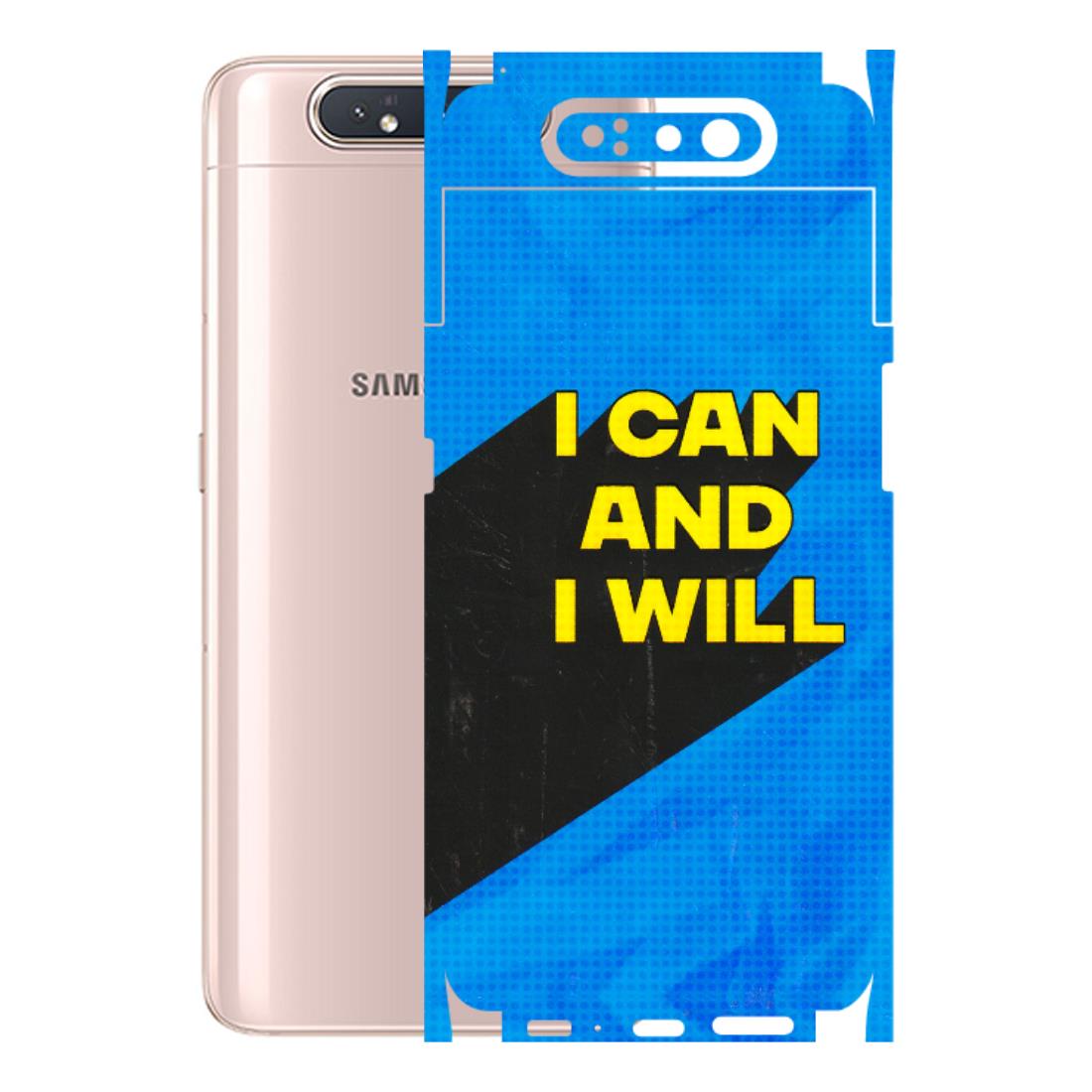 Samsung A/S Series Phone Skins (All Models) - I Can And I Will - 3D Embossed Finish (L-281) Samsung Galaxy A80