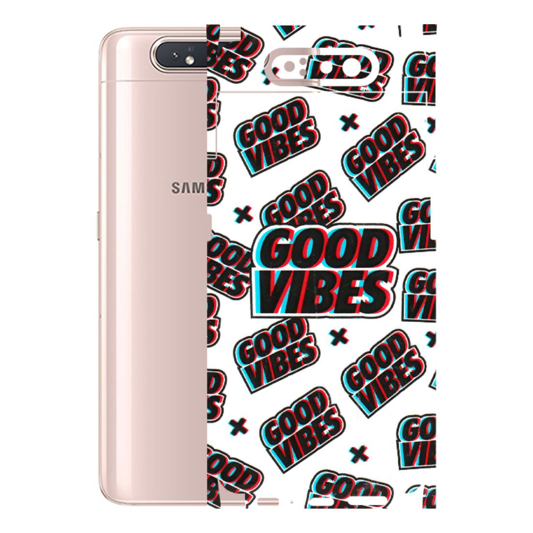 Samsung A/S Series Phone Skins (All Models) - Good Vibes - 3D Embossed Finish (L-282) Samsung Galaxy A80