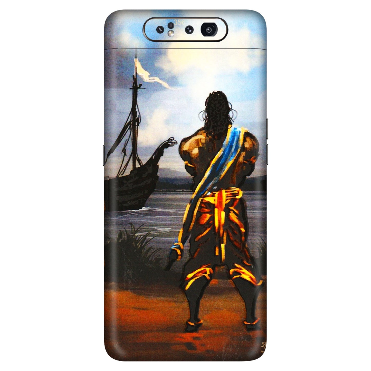 Samsung A/S Series Phone Skins (All Models) - Heavenly God Figure - 3D Embossed Finish (L-34) Samsung Galaxy A80