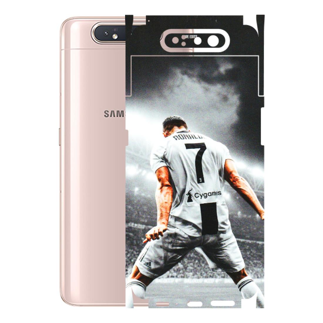 Samsung A/S Series Phone Skins (All Models) - Ronaldo CR7 Crazy - 3D Embossed Finish (L-44) Samsung Galaxy A80