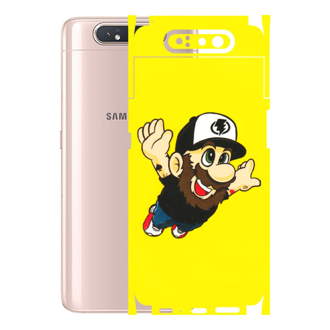 Samsung A/S Series Phone Skins (All Models) - Flying Beardo - 3D Embossed Finish (L-60) Samsung Galaxy A80