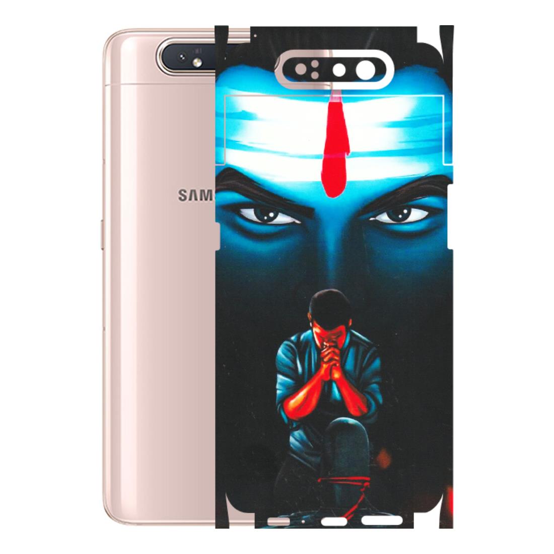 Samsung A/S Series Phone Skins (All Models) - Mahakal Bhakt - Matte Finish (M-112) Samsung Galaxy A80