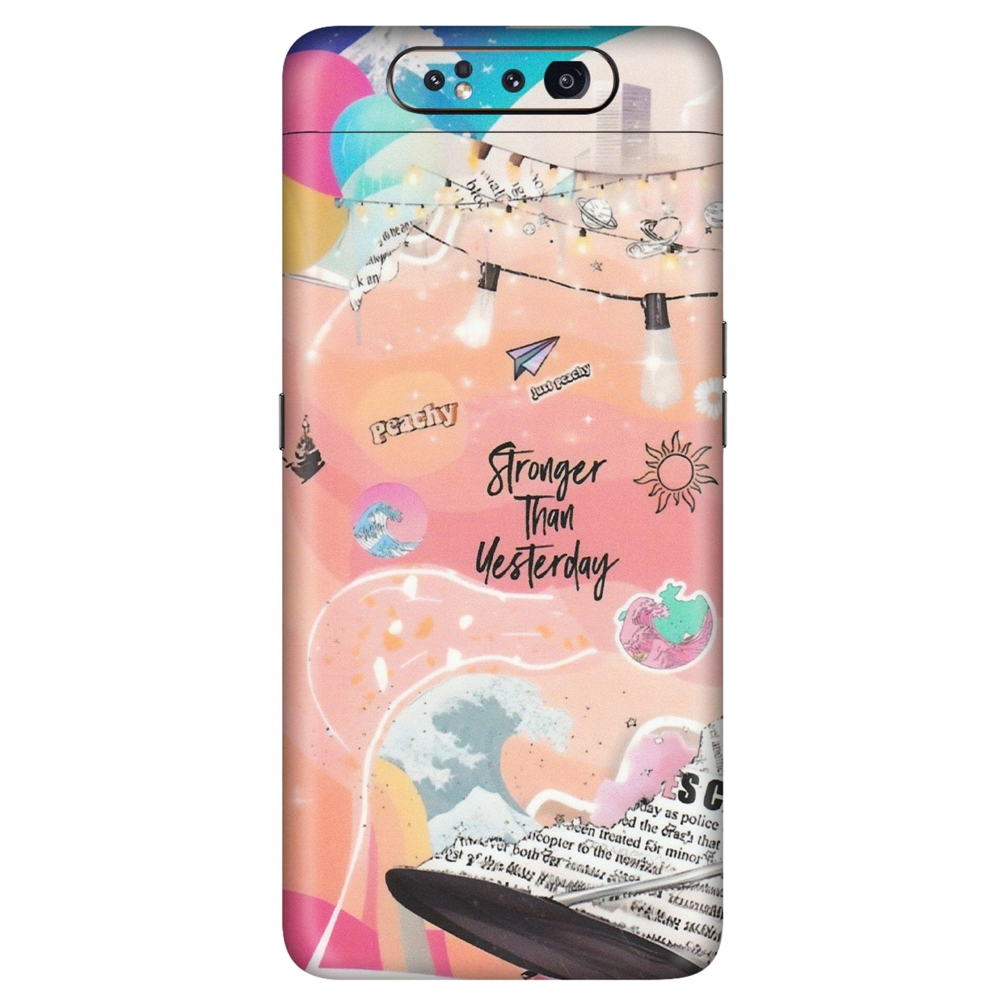 Samsung A/S Series Phone Skins (All Models) - Stronger Then Yesterday - Matte Finish (M-128) Samsung Galaxy A80