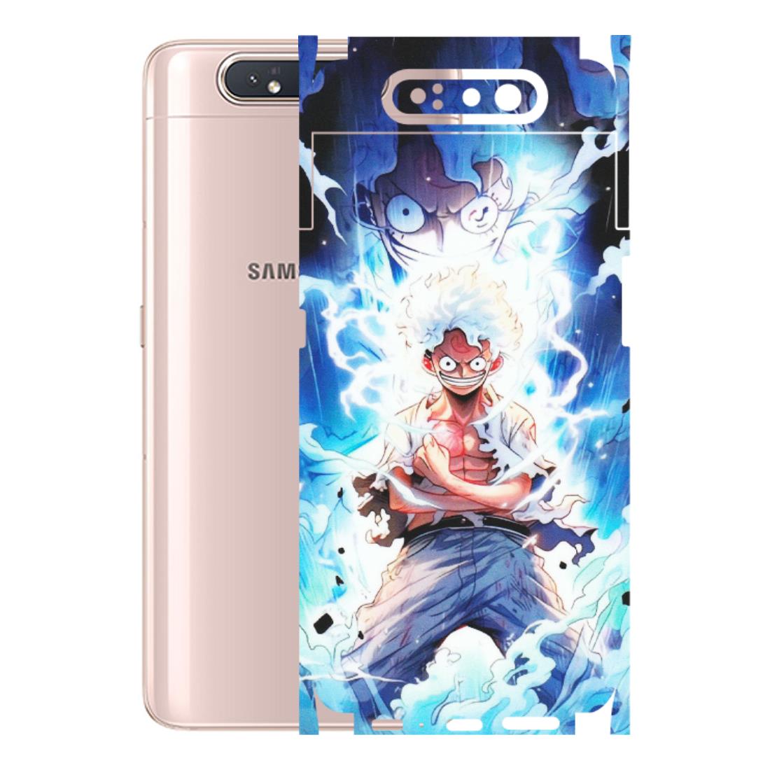 Samsung A/S Series Phone Skins (All Models) - Blue Thunder Luffy Anime - Matte Finish (M-132) Samsung Galaxy A80