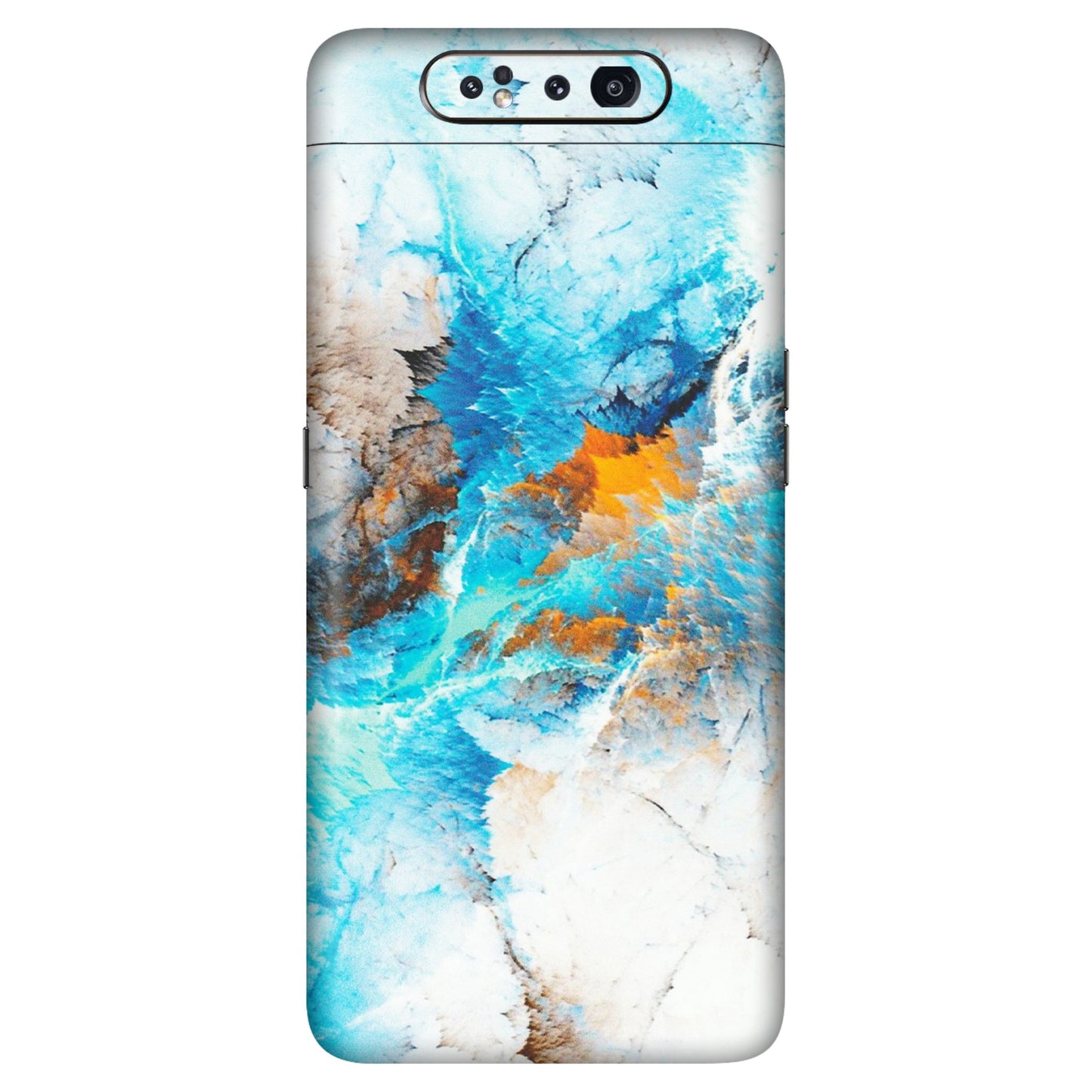Samsung A/S Series Phone Skins (All Models) - Blue Waves Abstract - Matte Finish (M-19) Samsung Galaxy A80