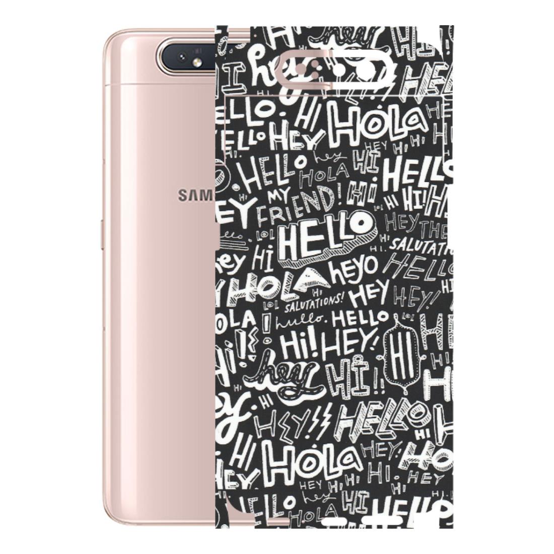 Samsung A/S Series Phone Skins (All Models) - Hi Hello Doodles - Matte Finish (M-25) Samsung Galaxy A80