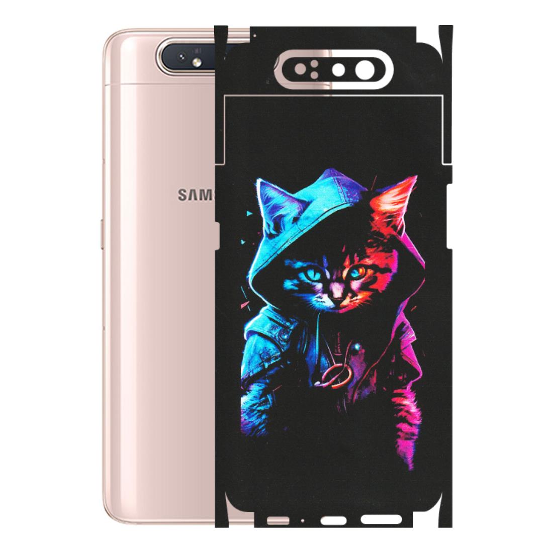 Samsung A/S Series Phone Skins (All Models) - Cyberpunk Cat - Matte Finish (M-45) Samsung Galaxy A80