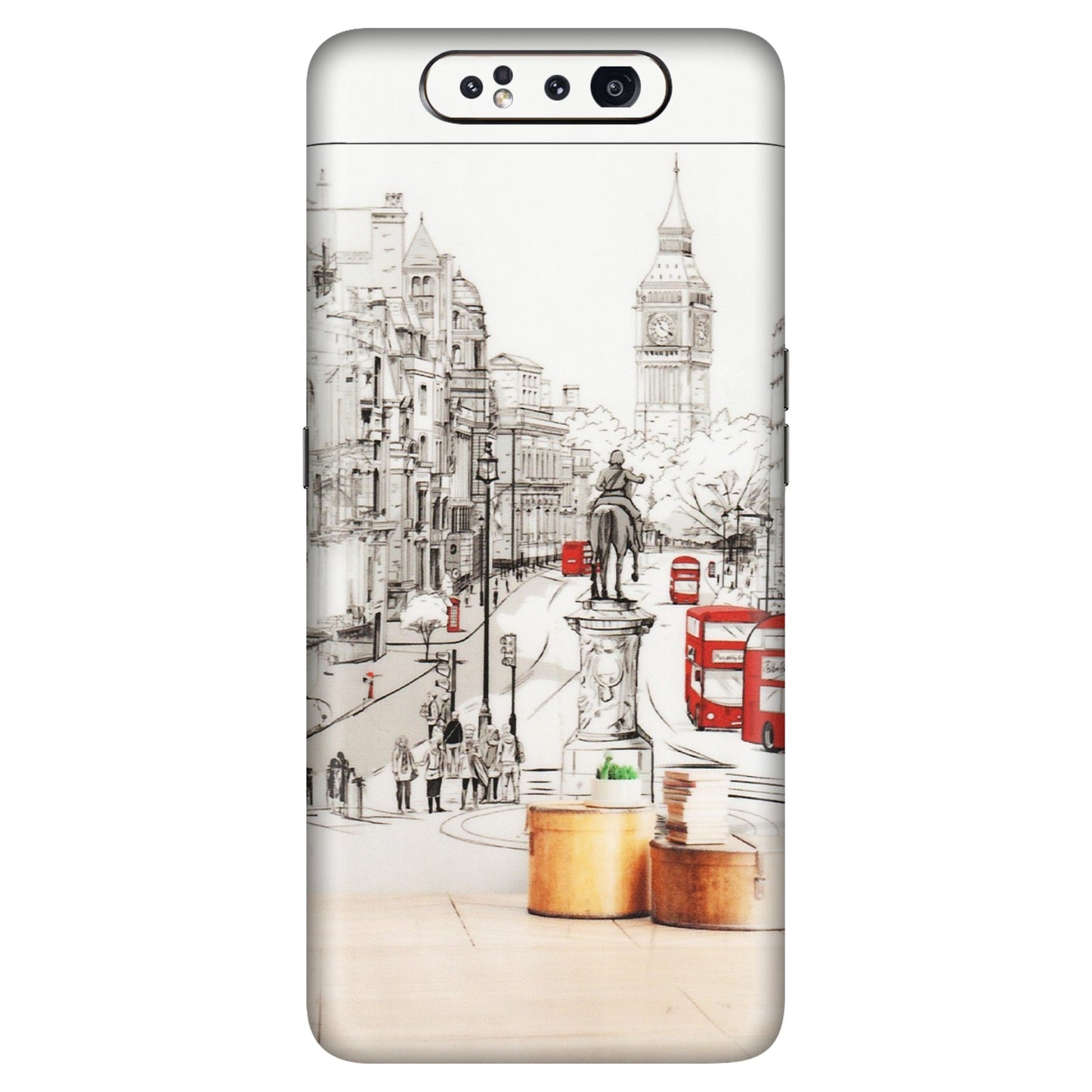 Samsung A/S Series Phone Skins (All Models) - London Street - Transparent Finish (T-02) Samsung Galaxy A80