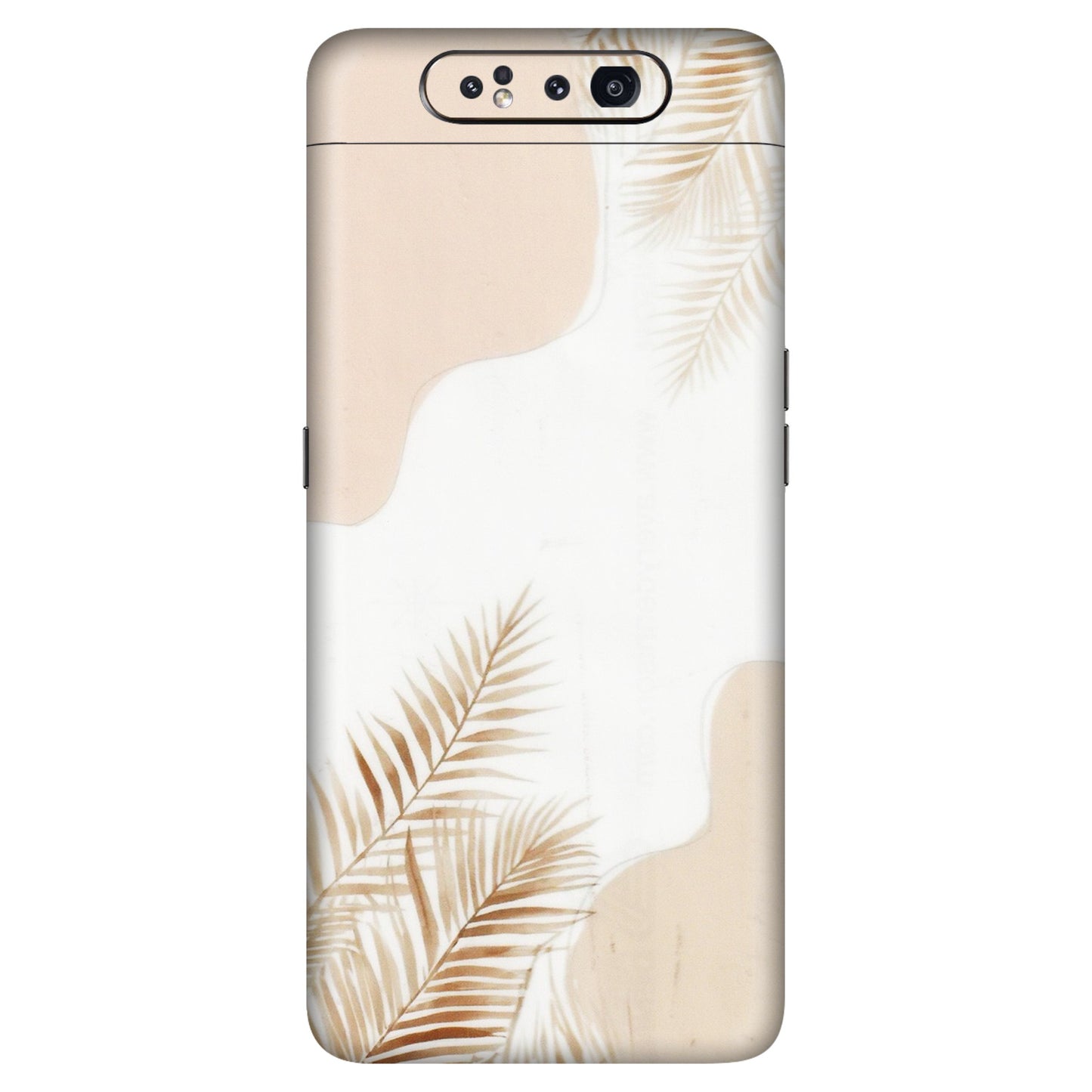 Samsung A/S Series Phone Skins (All Models) - Gold Petals Abstract - Transparent Finish (T-08) Samsung Galaxy A80