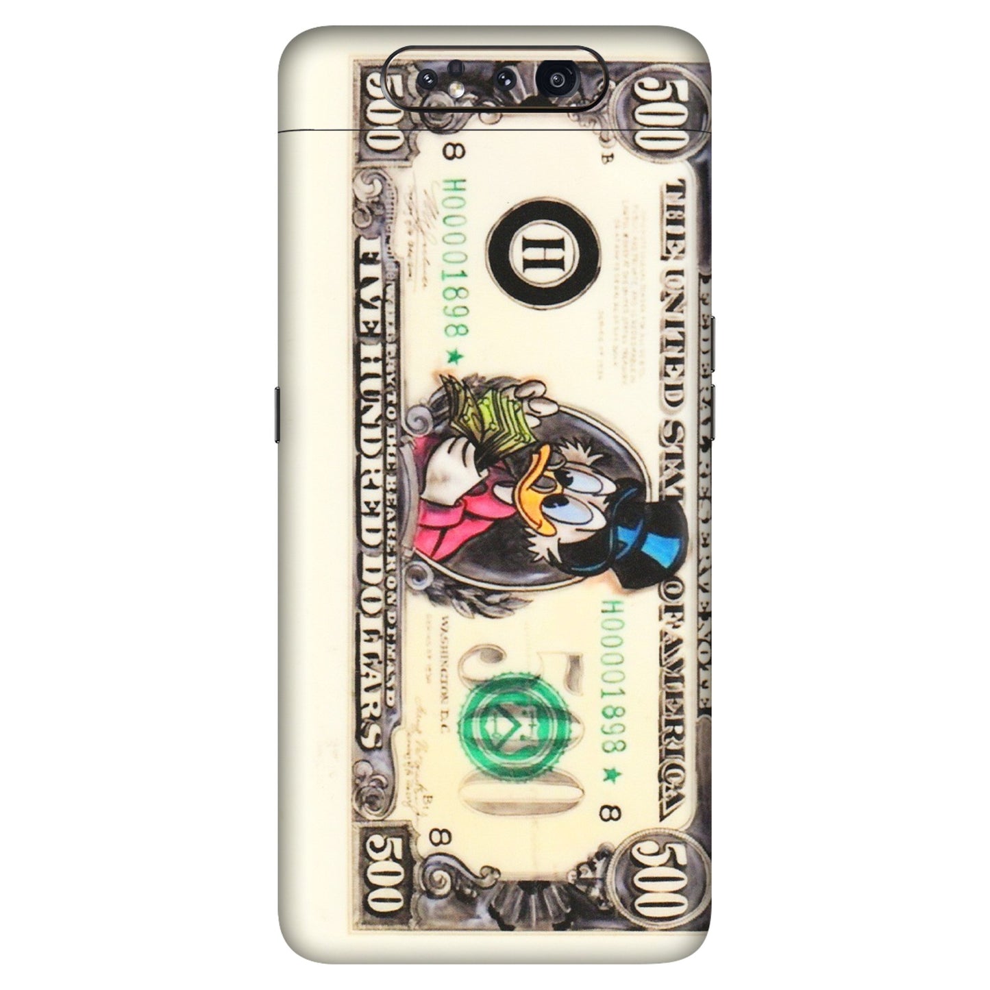 Samsung A/S Series Phone Skins (All Models) - Five Hundred Dollar Duck - Transparent Finish (T-15) Samsung Galaxy A80