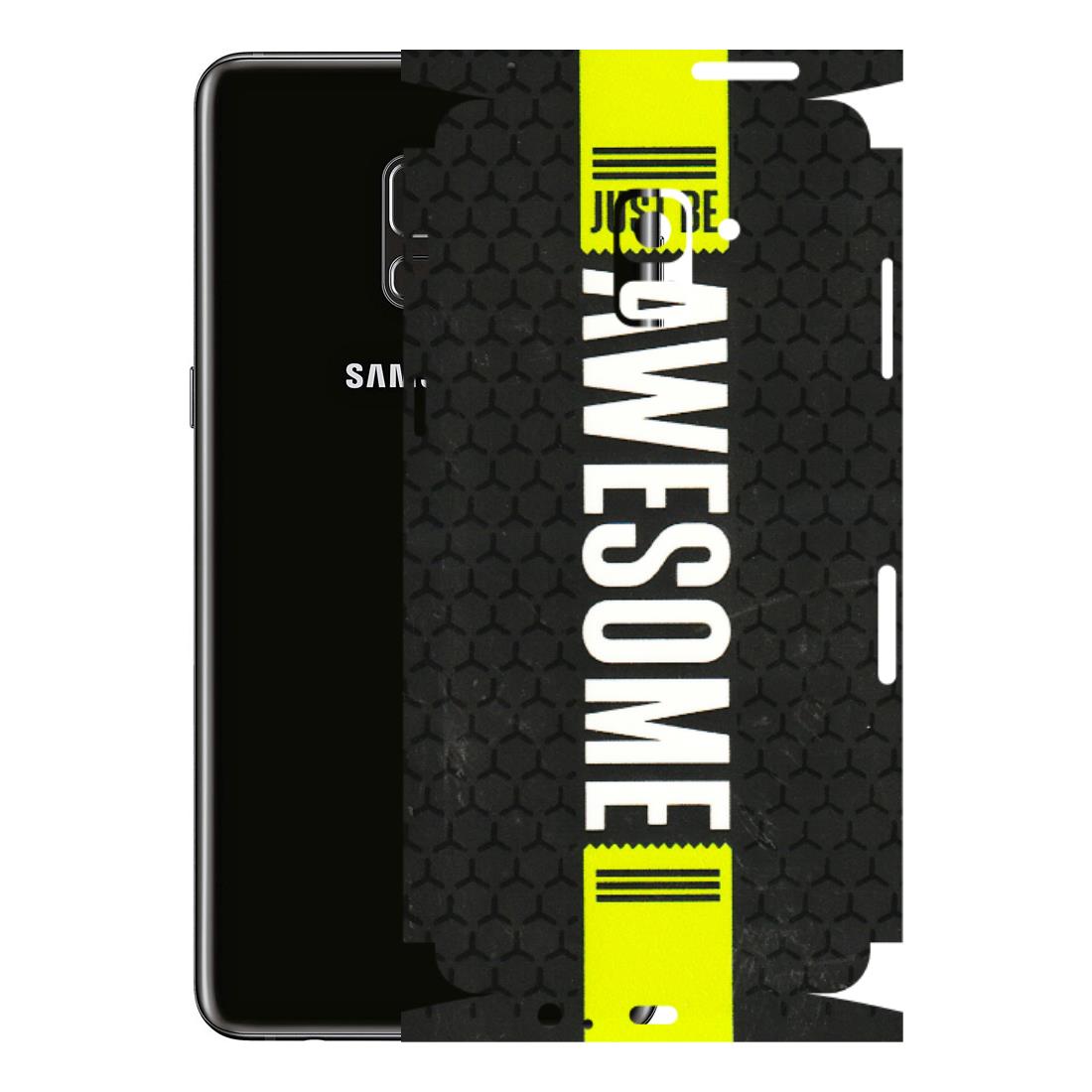 Samsung A/S Series Phone Skins (All Models) - Just Be Awesome - 3D Embossed Finish (L-101) Samsung Galaxy A8 Plus