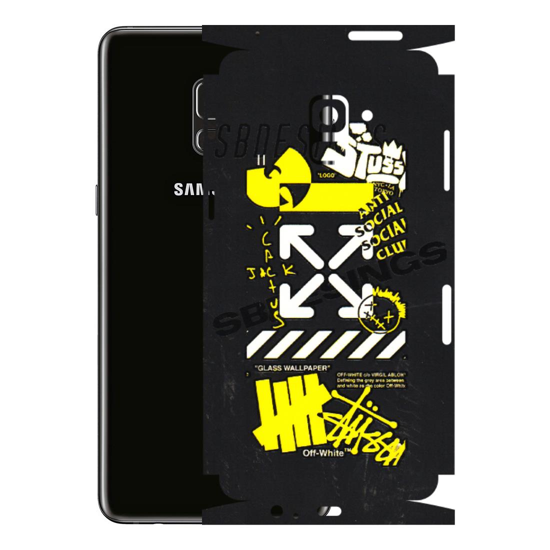 Samsung A/S Series Phone Skins (All Models) - Anti Social Graffiti - 3D Embossed Finish (L-198) Samsung Galaxy A8 Plus