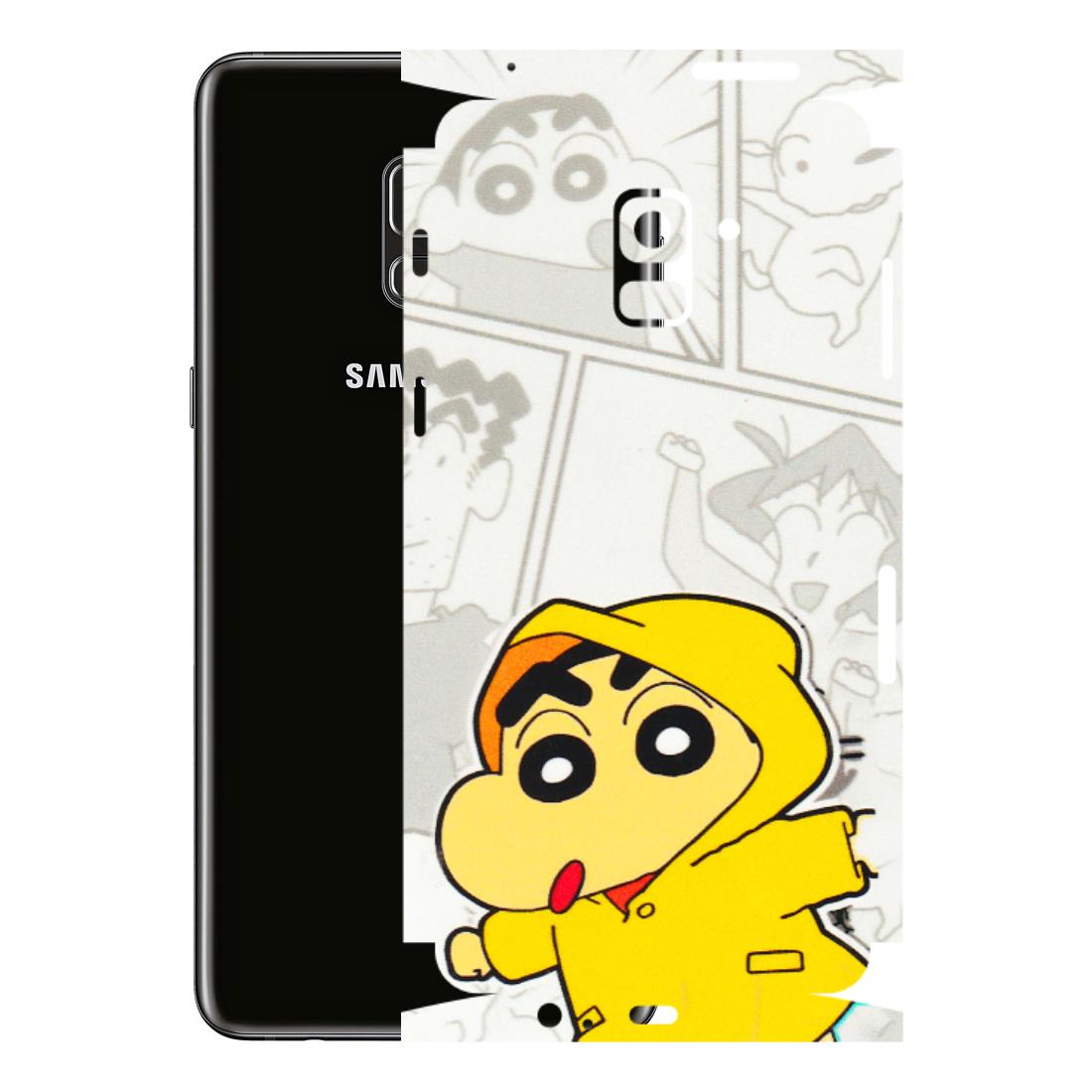 Samsung A/S Series Phone Skins (All Models) - Yellow Shinchan Comic - 3D Embossed Finish (L-246) Samsung Galaxy A8 Plus