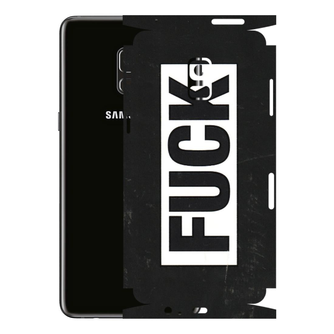 Samsung A/S Series Phone Skins (All Models) - The F Word - 3D Embossed Finish (L-255) Samsung Galaxy A8 Plus