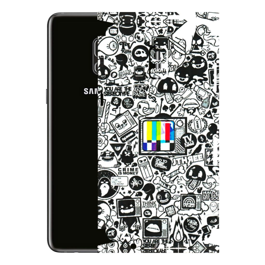 Samsung A/S Series Phone Skins (All Models) - Doodles Positive Art - 3D Embossed Finish (L-263) Samsung Galaxy A8 Plus