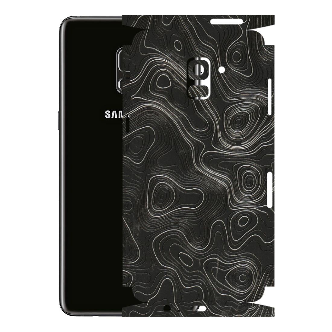 Samsung A/S Series Phone Skins (All Models) - Abstract White Line Map - 3D Embossed Finish (L-269) Samsung Galaxy A8 Plus