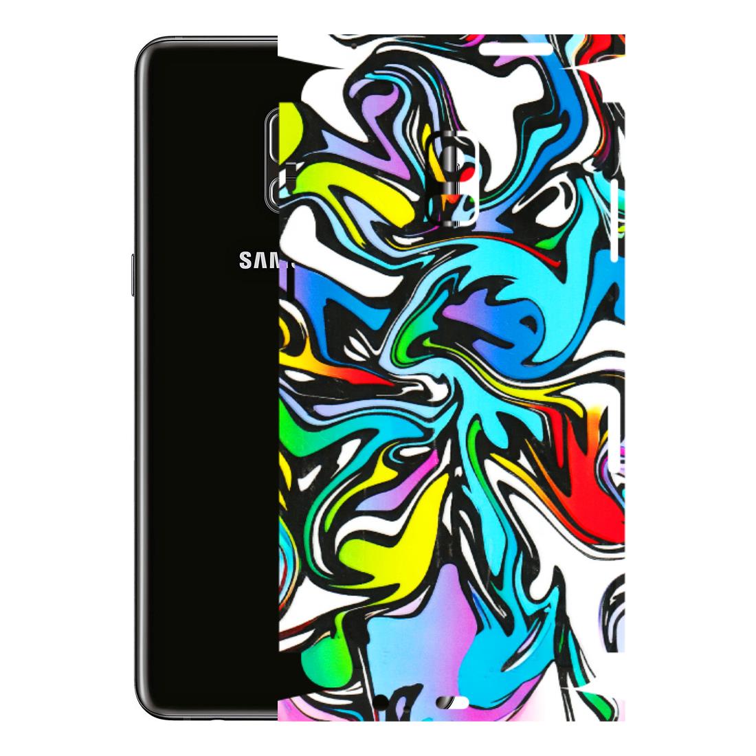 Samsung A/S Series Phone Skins (All Models) - Abstract Colour Paints - 3D Embossed Finish (L-271) Samsung Galaxy A8 Plus