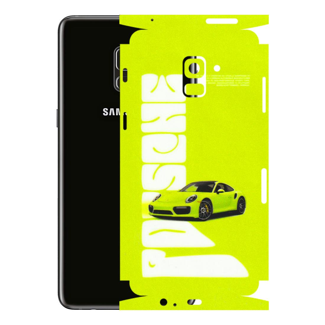 Samsung A/S Series Phone Skins (All Models) - Lime Green Porche - 3D Embossed Finish (L-30) Samsung Galaxy A8 Plus