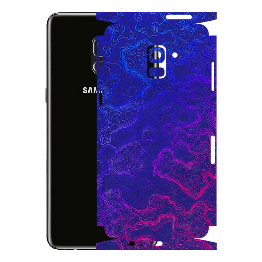 Samsung A/S Series Phone Skins (All Models) - Purple Ripples Swirl - 3D Embossed Finish (L-314) Samsung Galaxy A8 Plus
