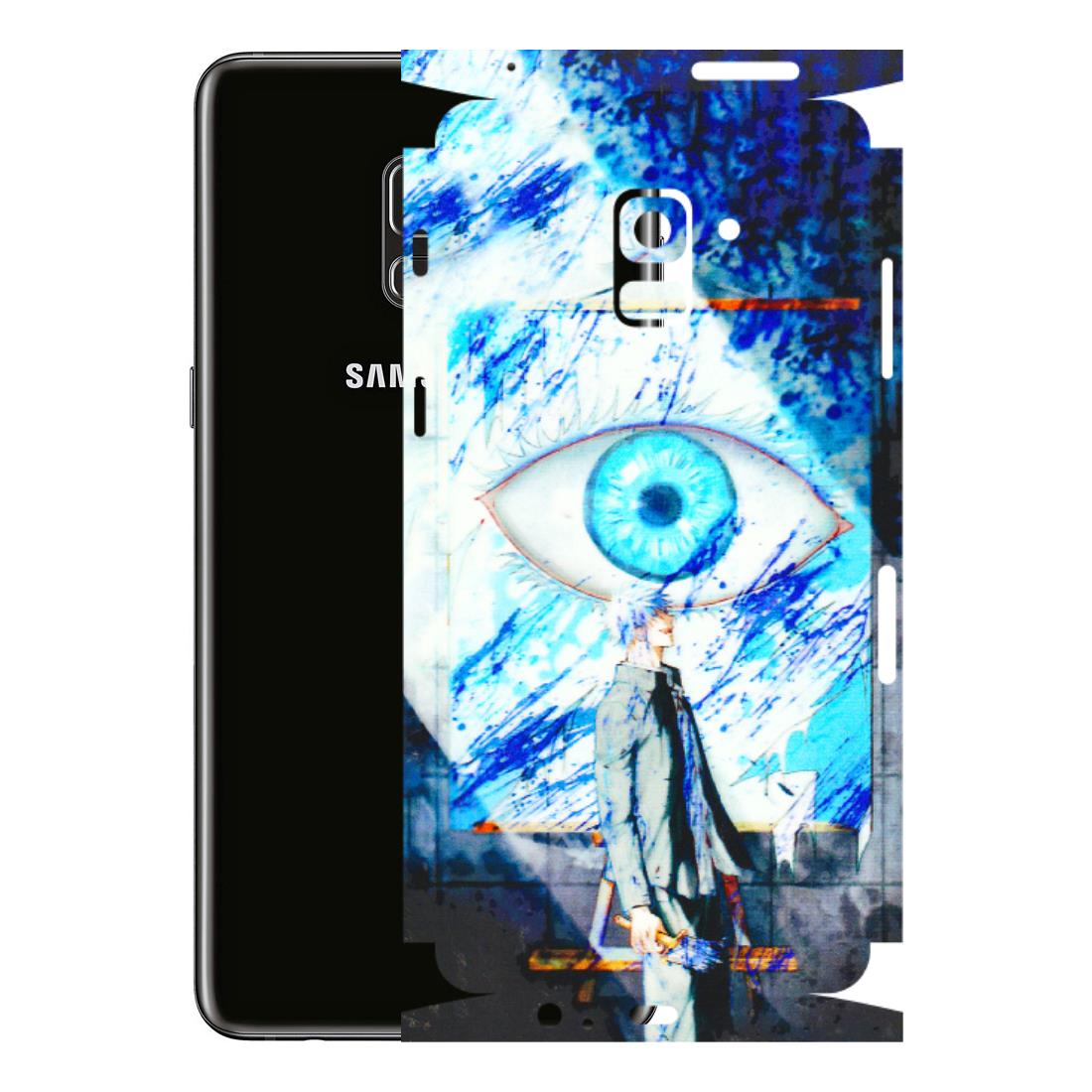 Samsung A/S Series Phone Skins (All Models) - Anime Sea Blue Eye - 3D Embossed Finish (L-318) Samsung Galaxy A8 Plus