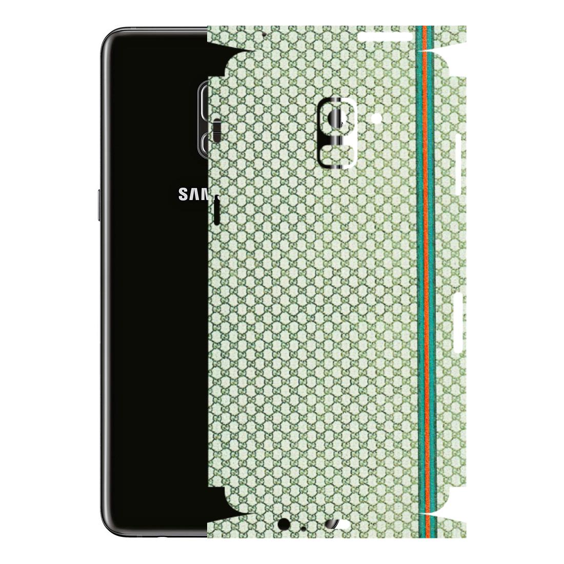 Samsung A/S Series Phone Skins (All Models) - Gucci Fabric Pattern - 3D Embossed Finish (L-73) Samsung Galaxy A8 Plus
