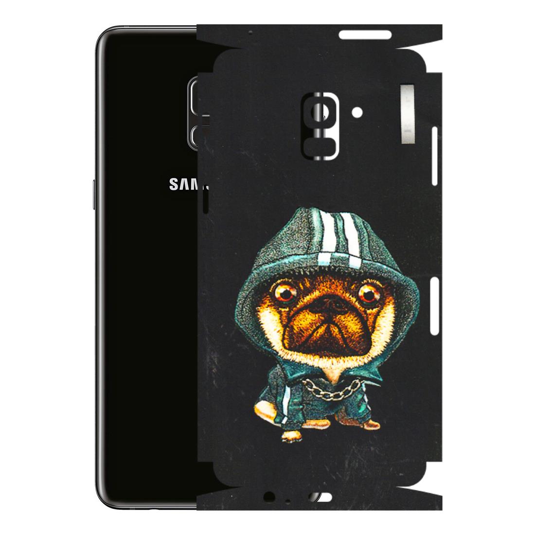 Samsung A/S Series Phone Skins (All Models) - Puppy N Hoodie - 3D Embossed Finish (L-90) Samsung Galaxy A8 Plus