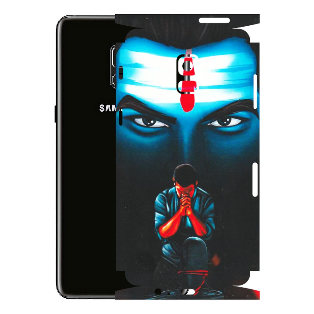 Samsung A/S Series Phone Skins (All Models) - Mahakal Bhakt - Matte Finish (M-112) Samsung Galaxy A8 Plus