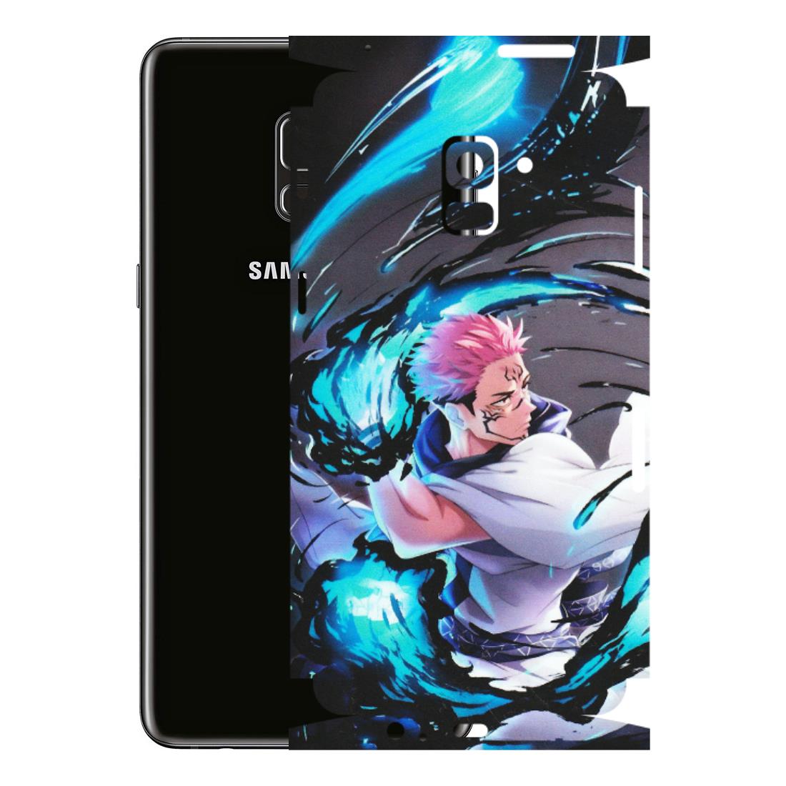 Samsung A/S Series Phone Skins (All Models) - New Jujutsu Kaisen Grey Blue Anime - Matte Finish (M-127) Samsung Galaxy A8 Plus