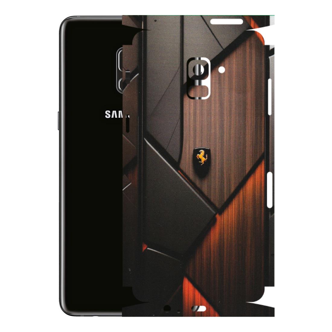 Samsung A/S Series Phone Skins (All Models) - Lambo Beauty Wood Pattern Sober - Matte Finish (M-51) Samsung Galaxy A8 Plus