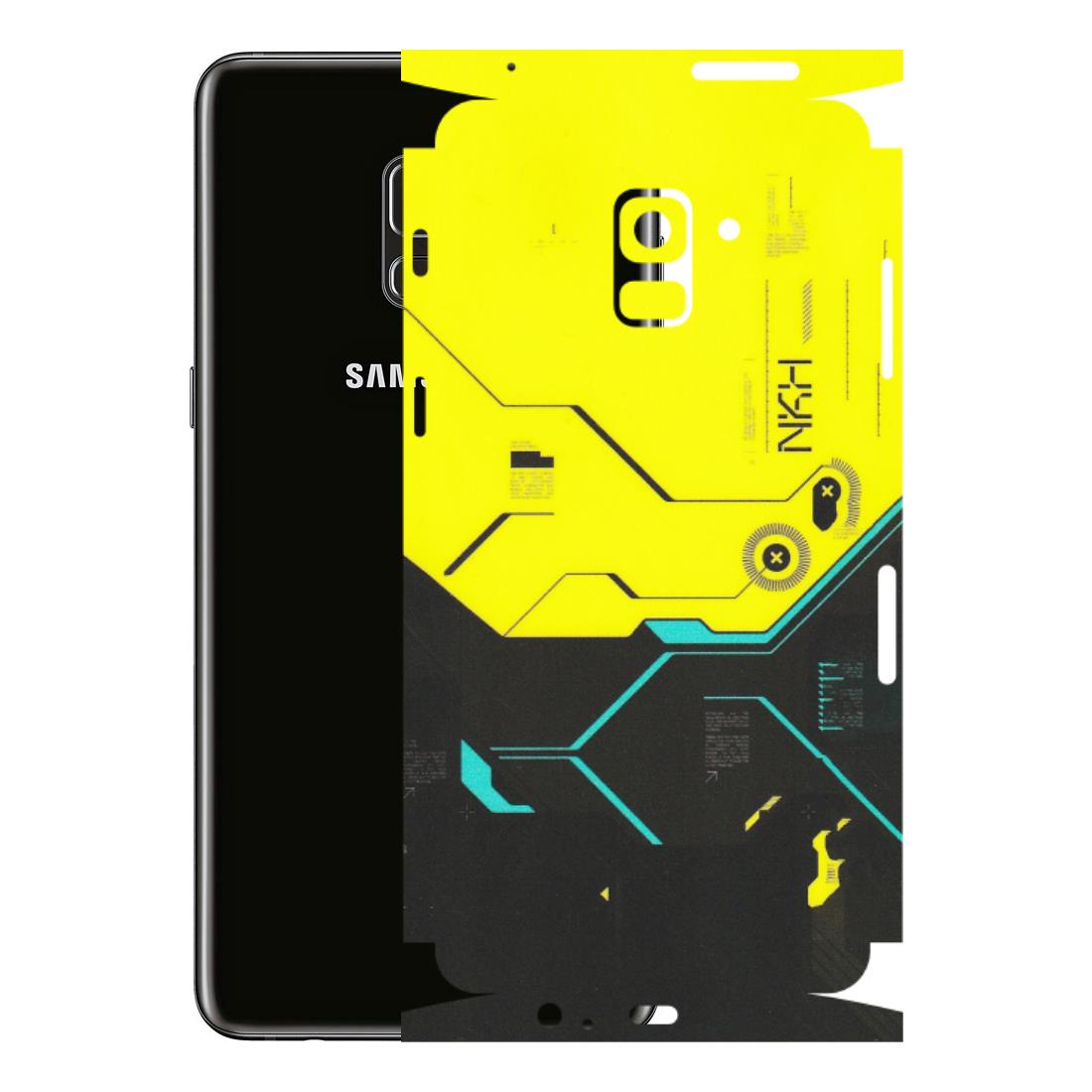 Samsung A/S Series Phone Skins (All Models) - Black Yellow Technica - Matte Finish (M-53) Samsung Galaxy A8 Plus