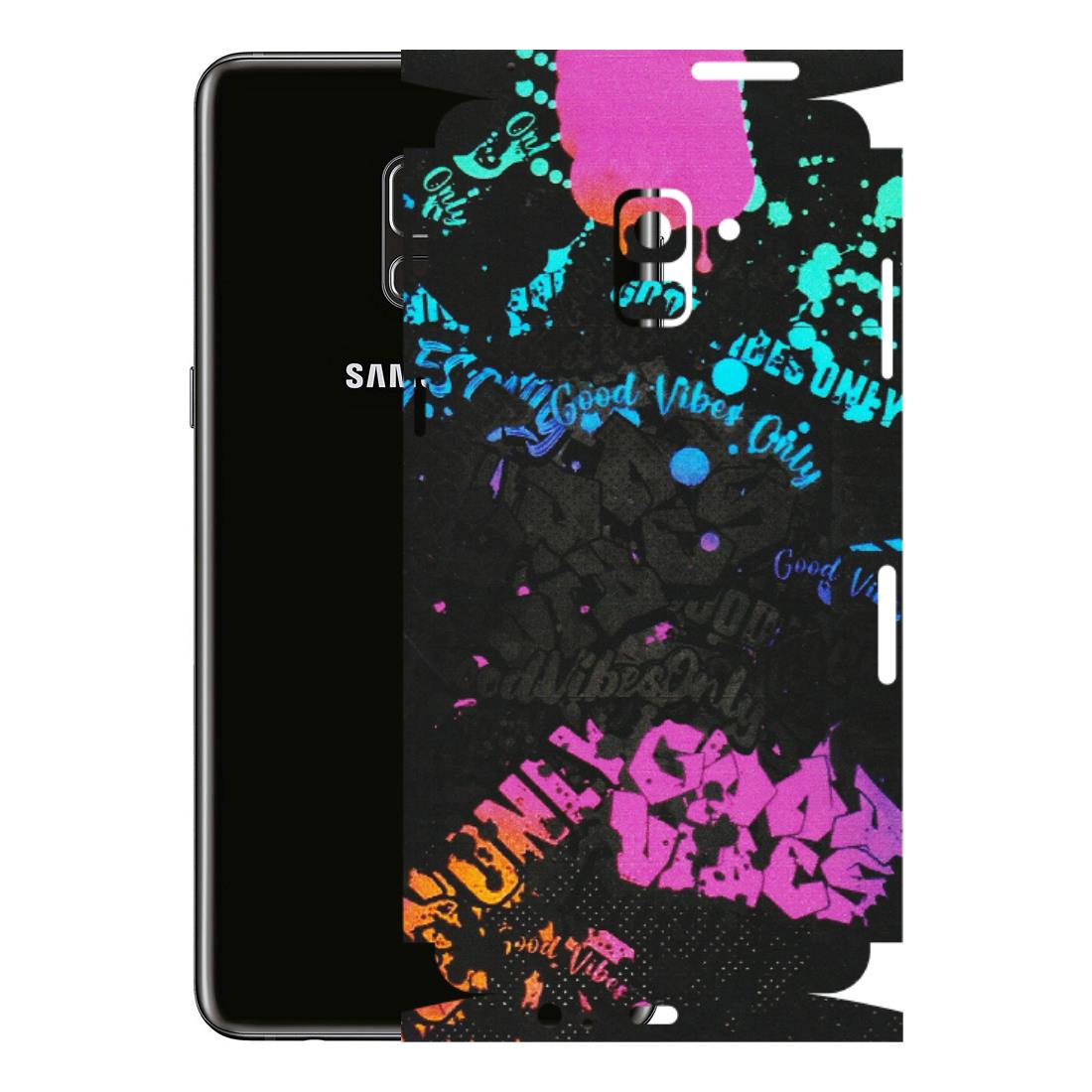 Samsung A/S Series Phone Skins (All Models) - Majestic Black Vibes - Matte Finish (M-62) Samsung Galaxy A8 Plus