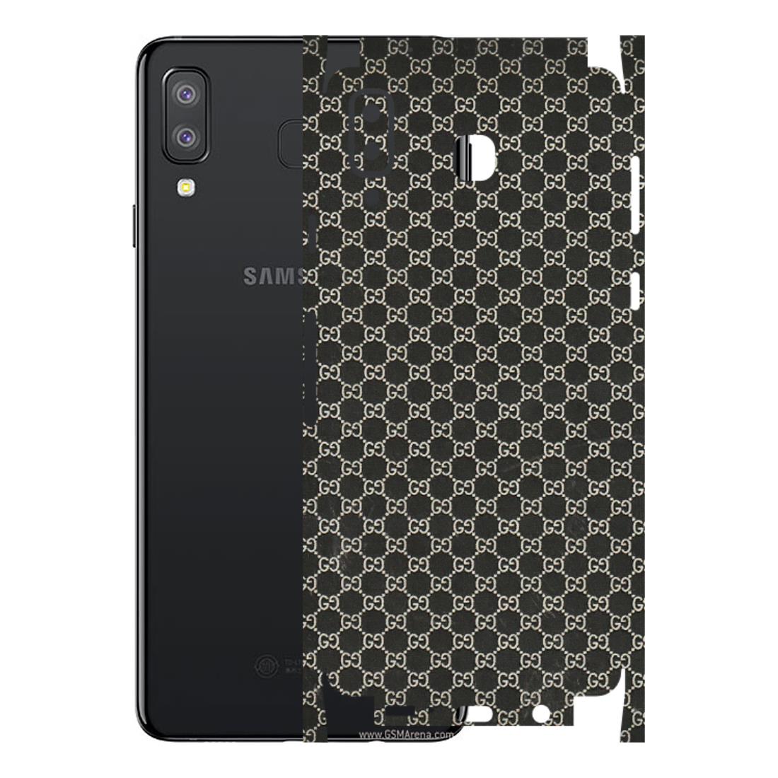 Samsung A/S Series Phone Skins (All Models) - Black G Print - 3D Embossed Finish (L-109) Samsung Galaxy A8 Star