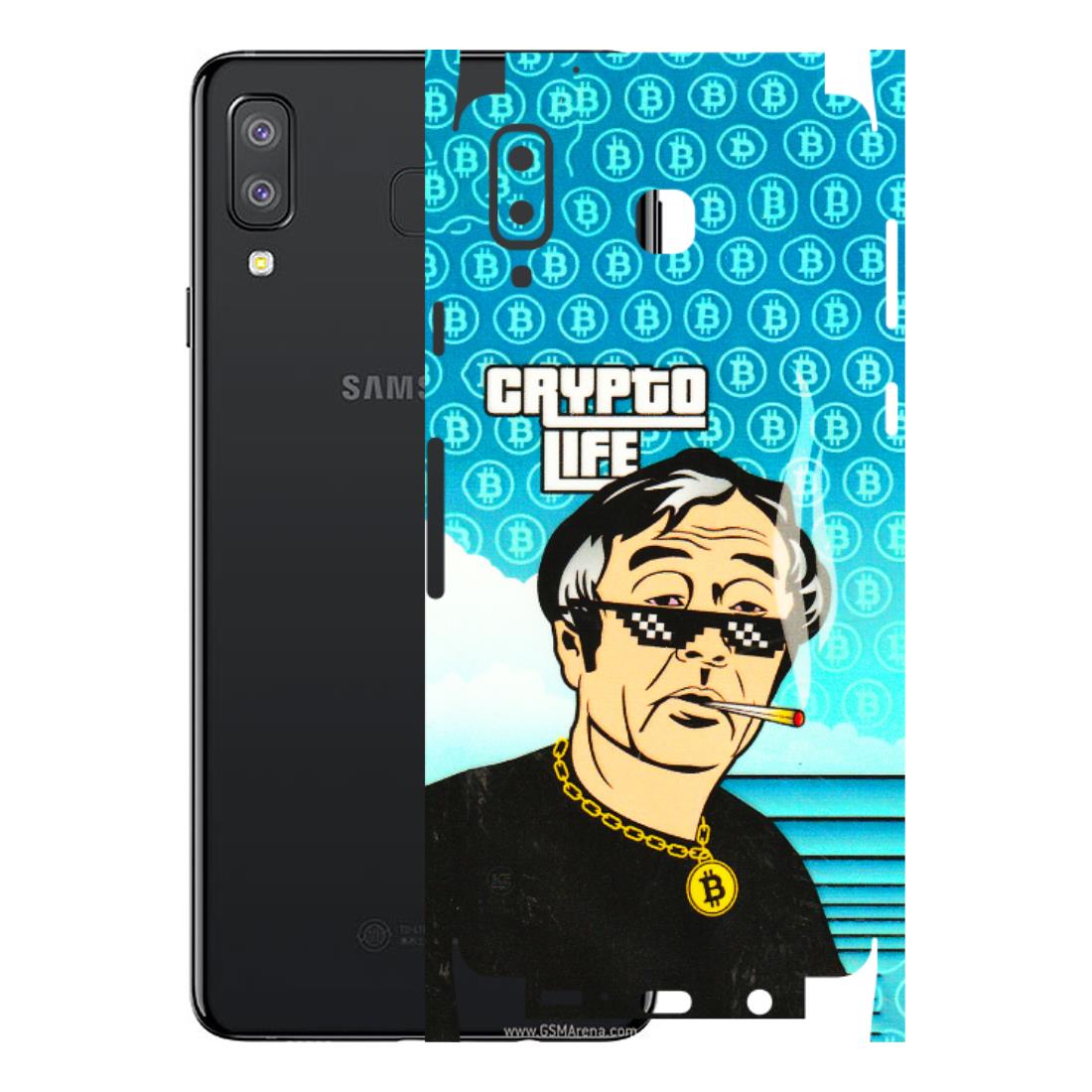 Samsung A/S Series Phone Skins (All Models) - Crypto Thug Life - 3D Embossed Finish (L-179) Samsung Galaxy A8 Star